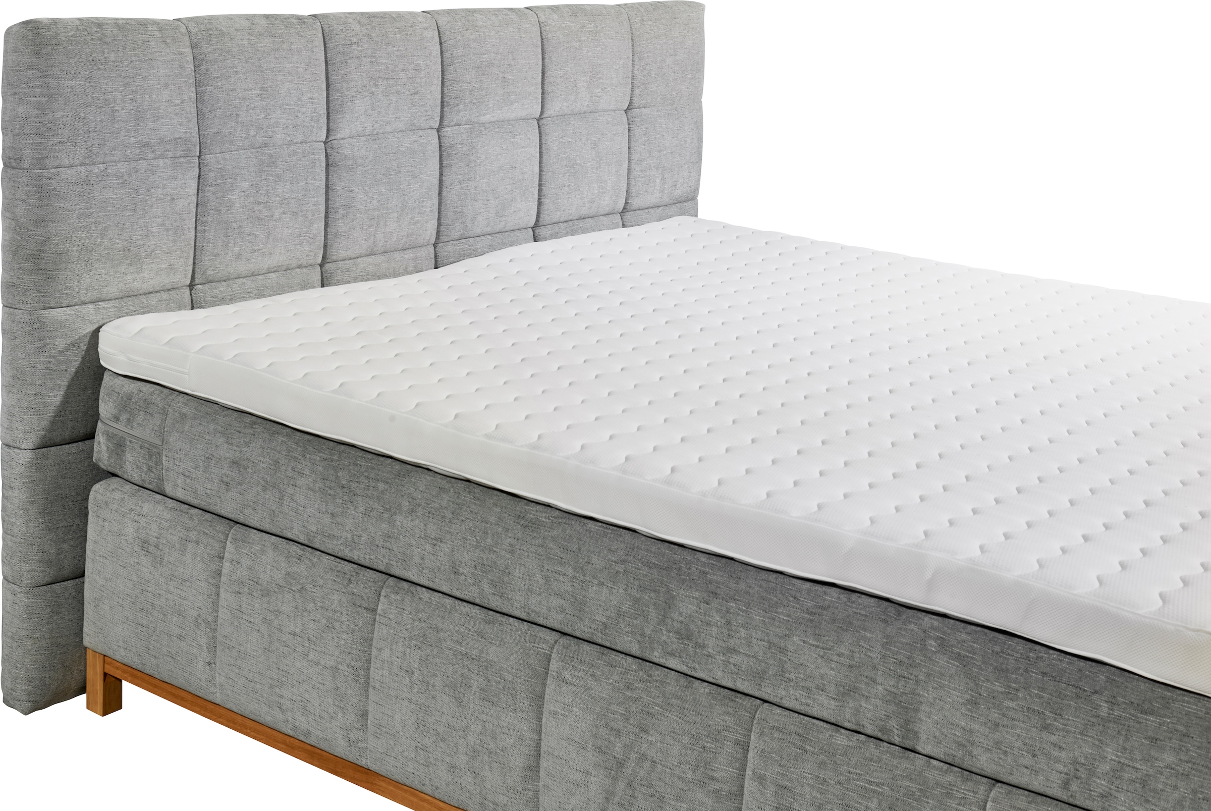 4. Bild von ED EXCITING DESIGN Boxspringbett »Viborg«, inkl. Topper mit Klimaband