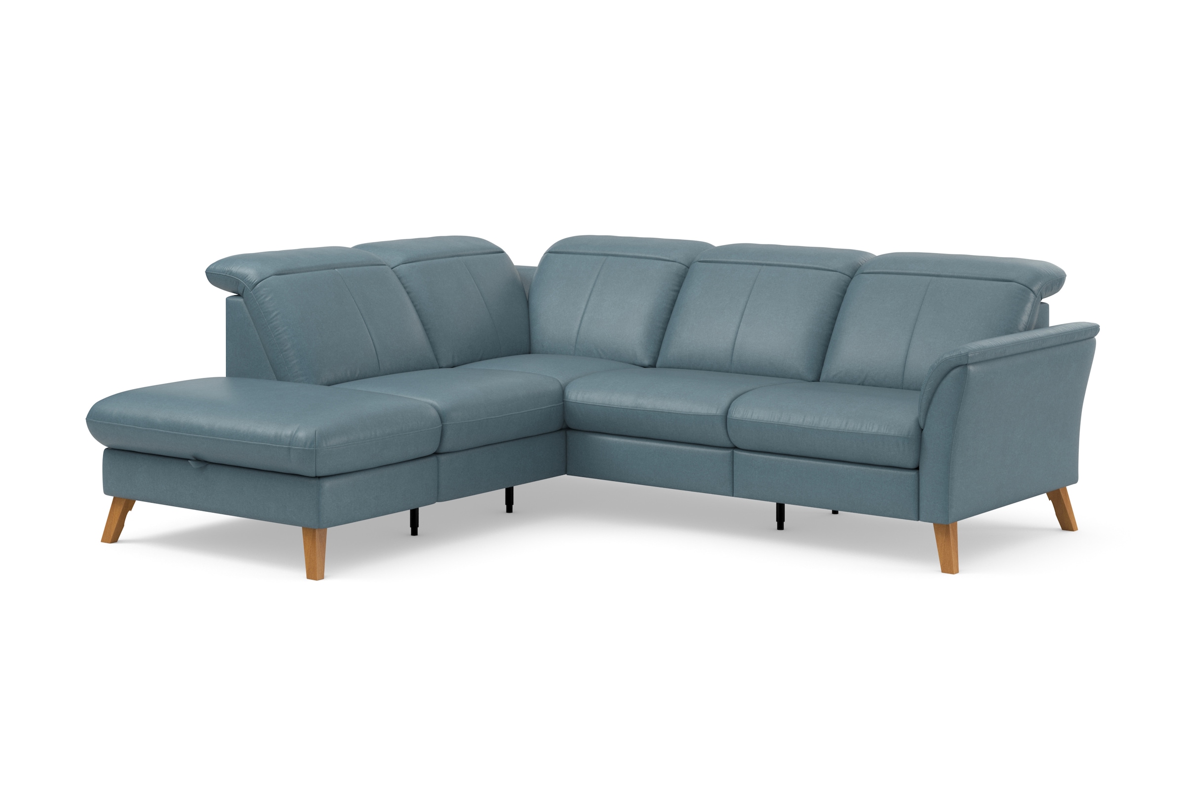 sit&more Ecksofa »Romero L-Form«, wahlweise mit oder ohne TV-Funktion, Bettfunktion, Bettkasten