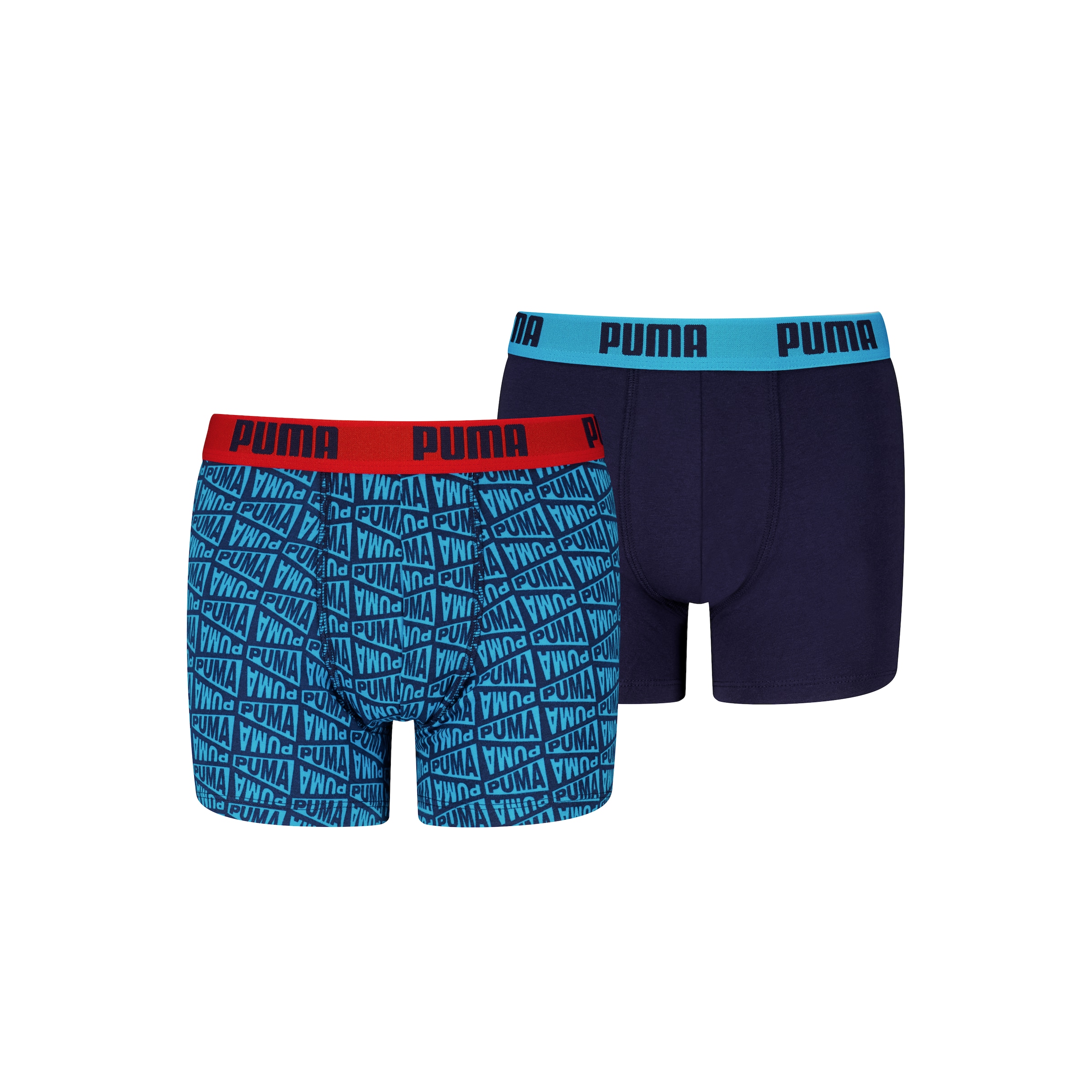 PUMA Boxershorts »PUMA BOYS FLAG PRINTED BOXERS« 2er Pack, 