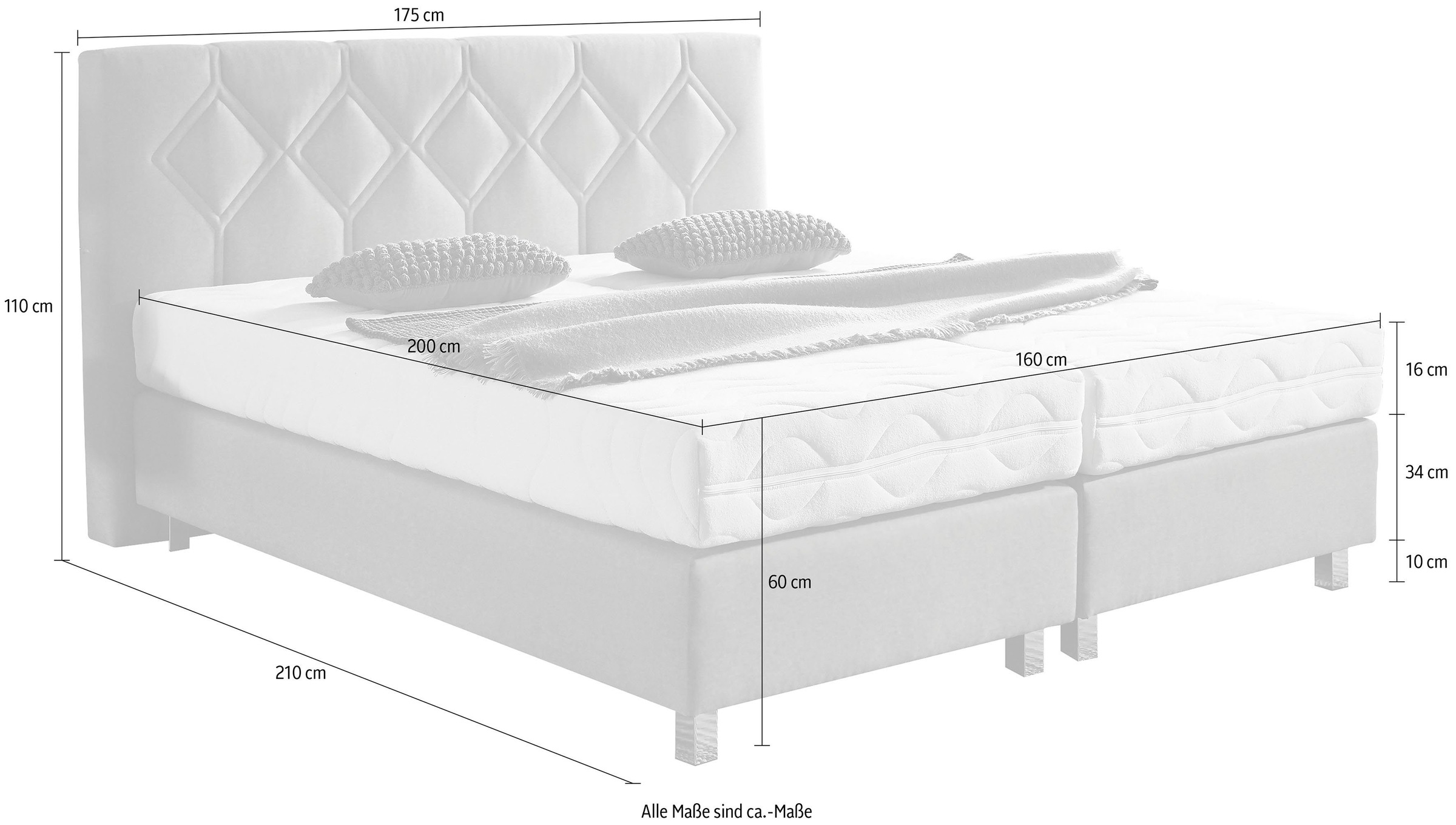 Westfalia Schlafkomfort Boxspringbett »Phönix«