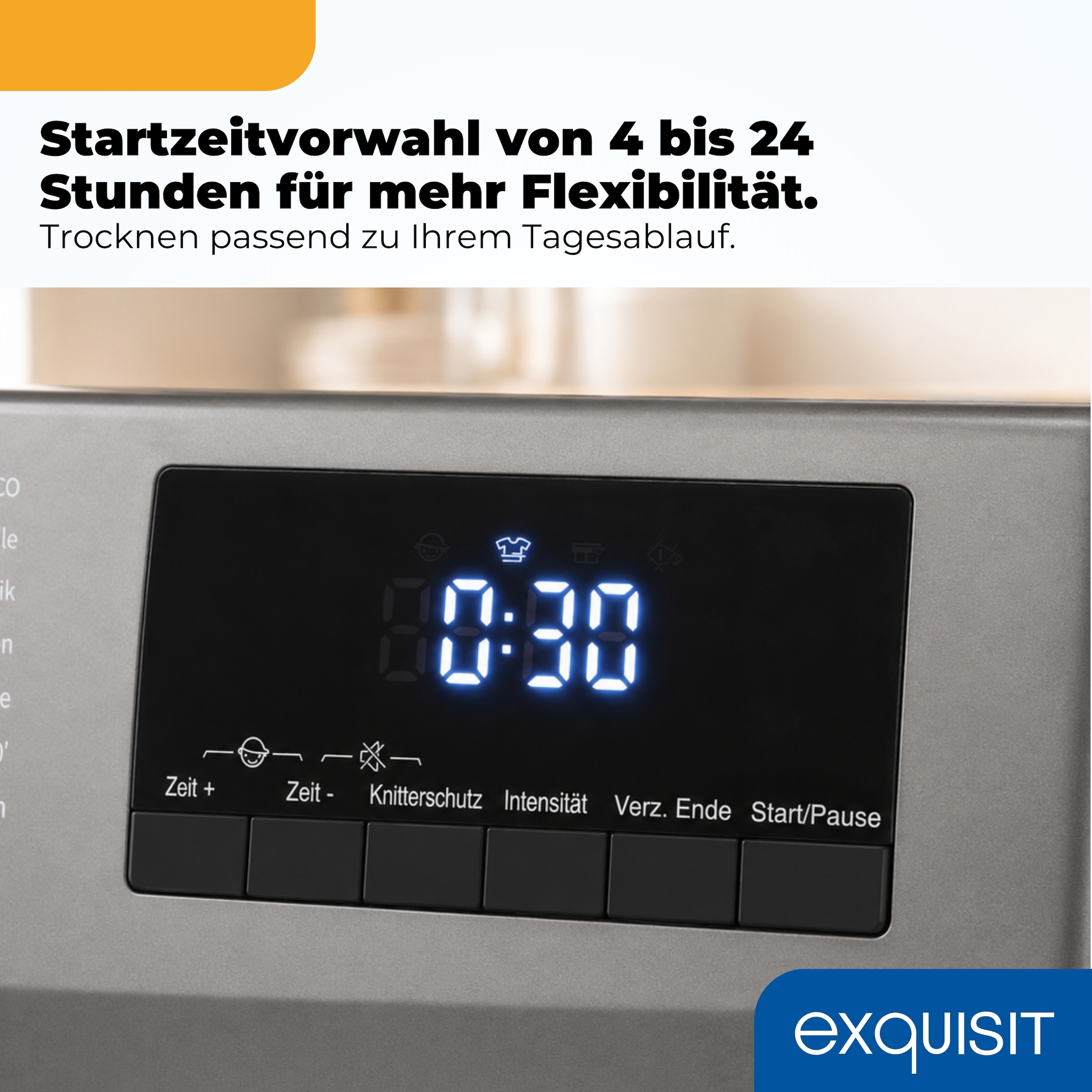 exquisit Wärmepumpentrockner »TWP703-010D« Wärmepumpentechnologie für weniger Energieverbrauch, sehr sparsam
