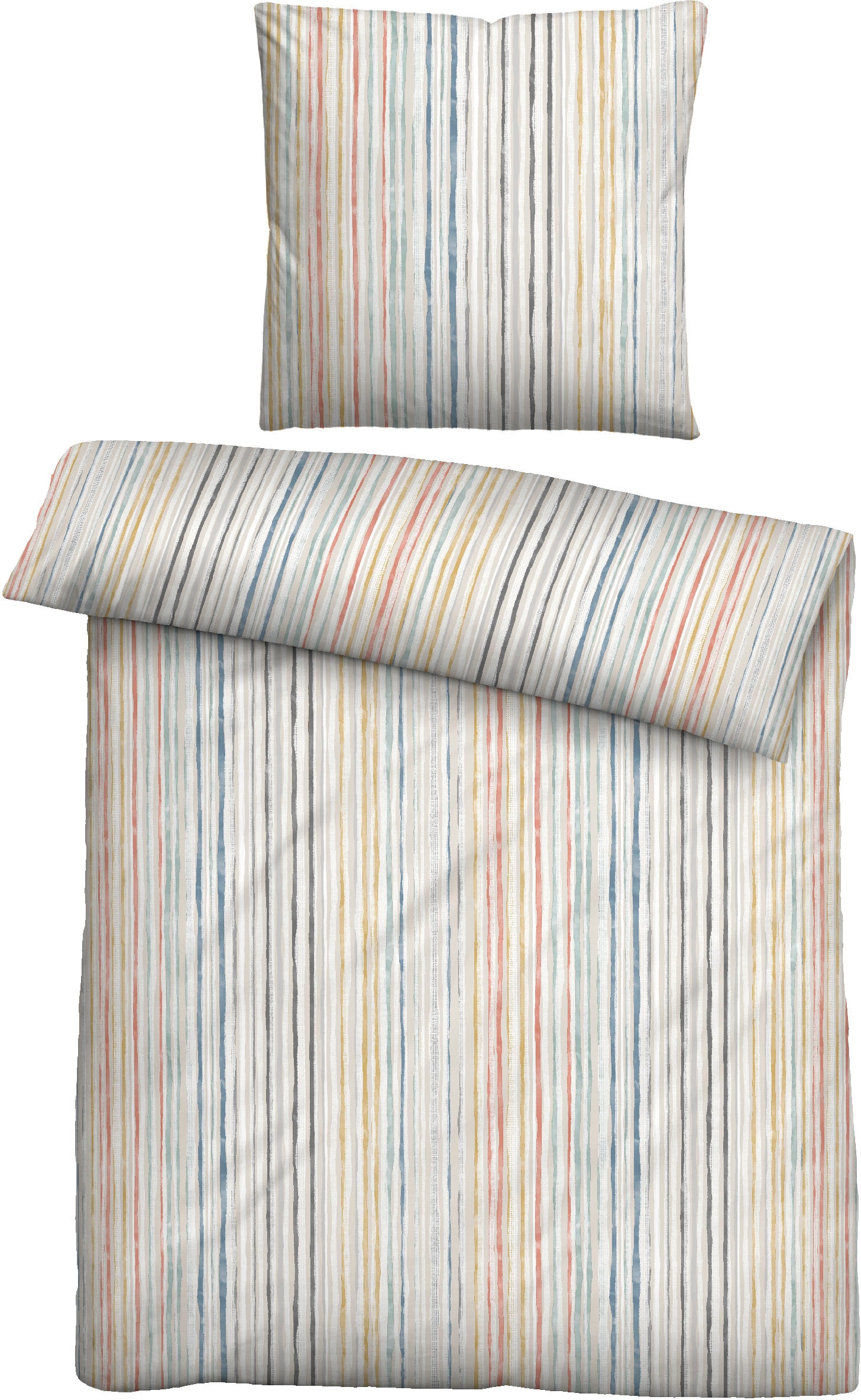 Biberna Bettwäsche »Melina« 2 Stk. feiner Glanz + weicher Griff, pflegeleicht, ganzjährig einsetzbar, RV