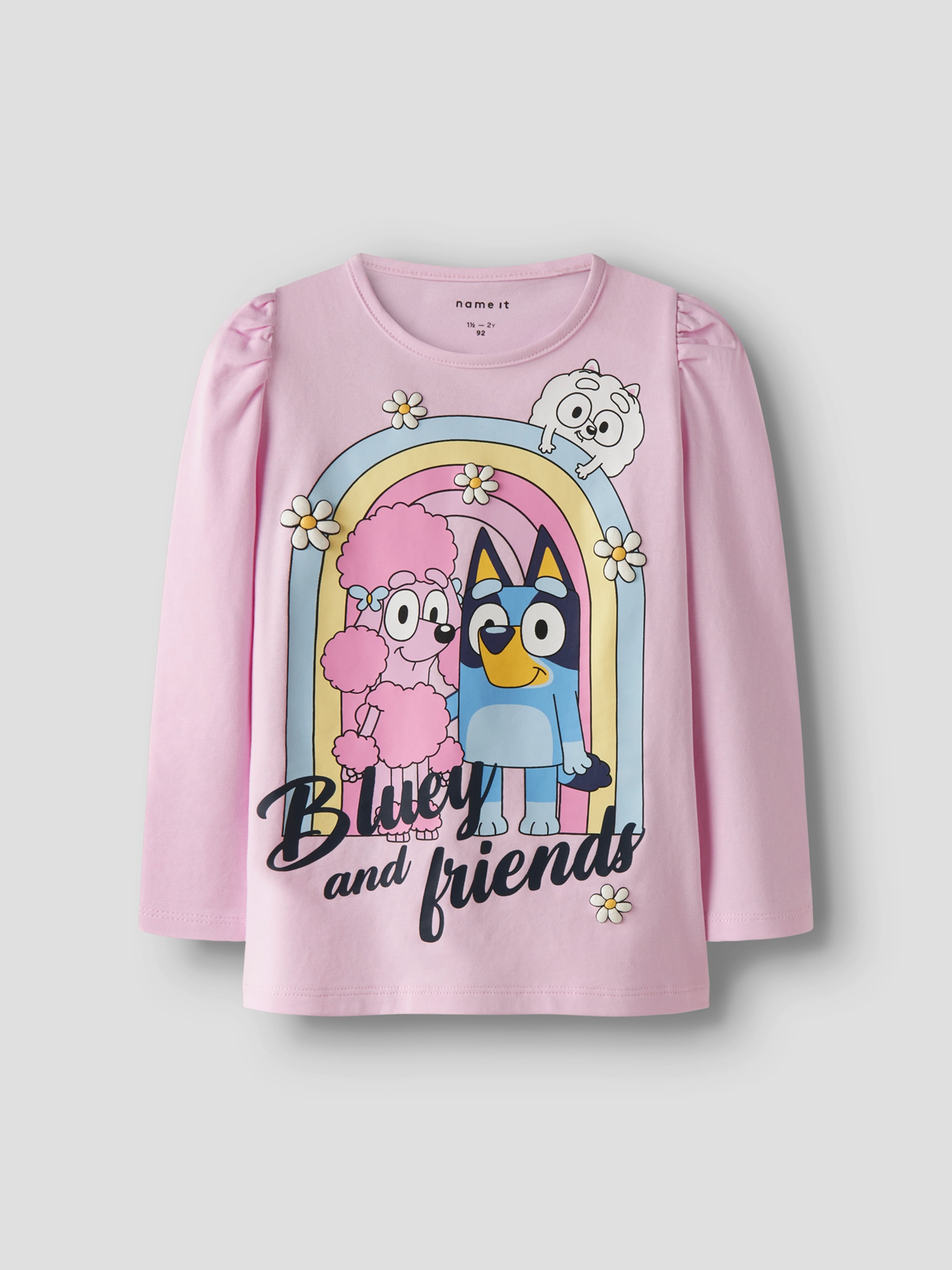 Name It Langarmshirt »NMFJESSIE BLUEY LS TOP BOX NOOS SKY«