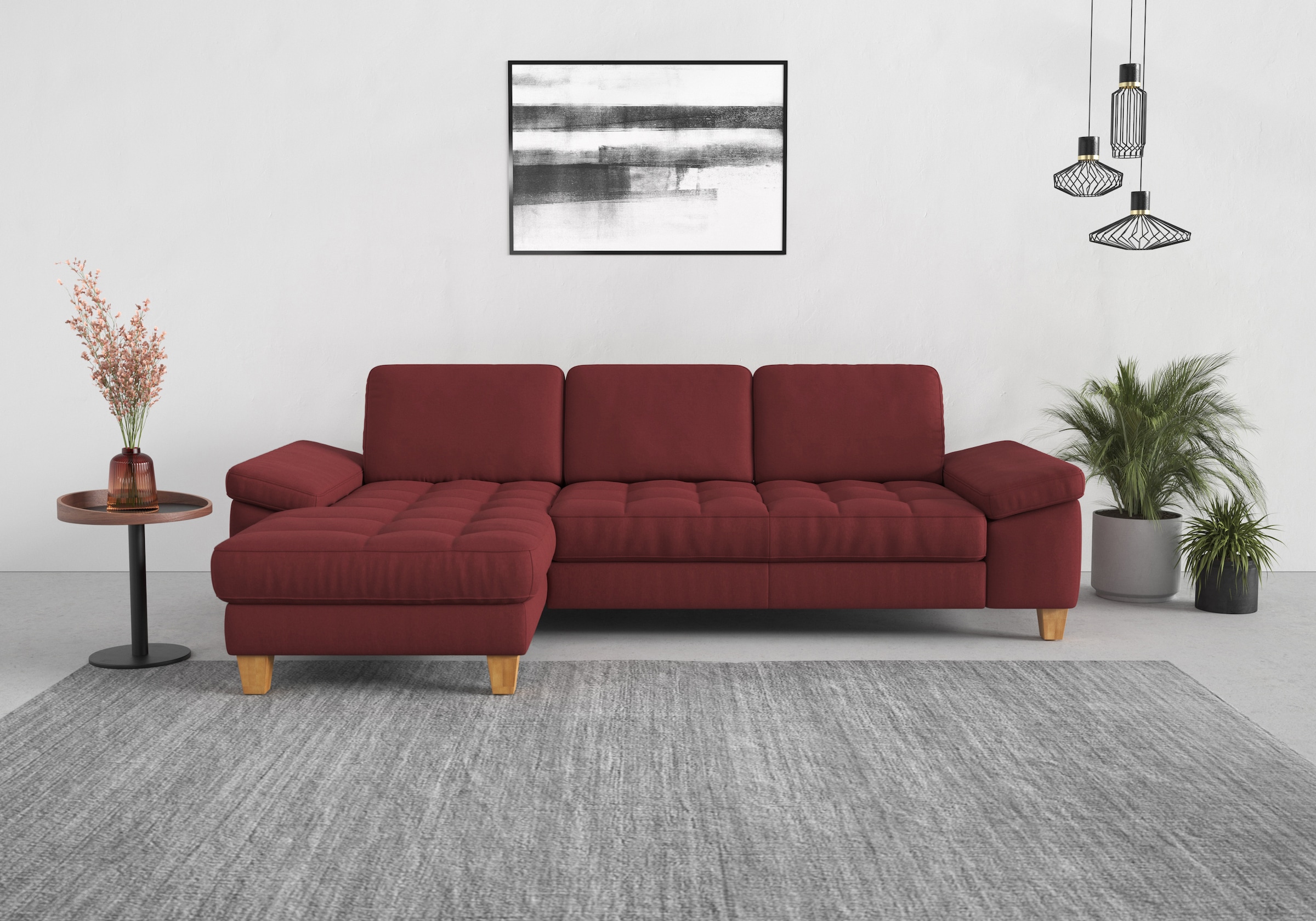 sit&more Ecksofa »Westham L-Form« mit Recamiere, mit oder ohne Bettfunktion günstig online kaufen