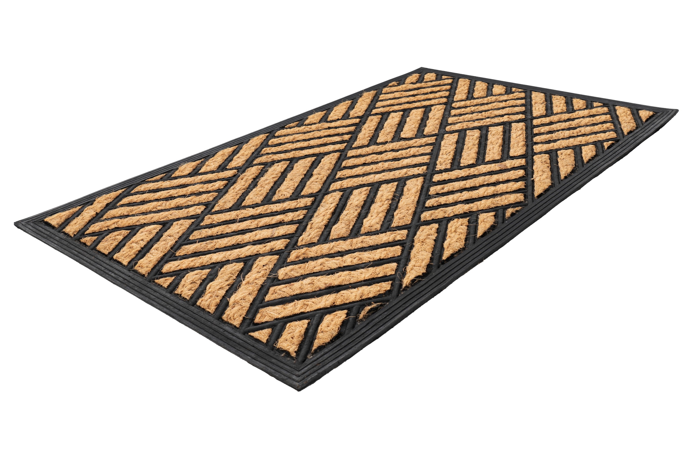 Kayoom Fußmatte »Entry 425« rechteckig 11 mm Höhe Türmatte, Kokos Gummi, Eingang