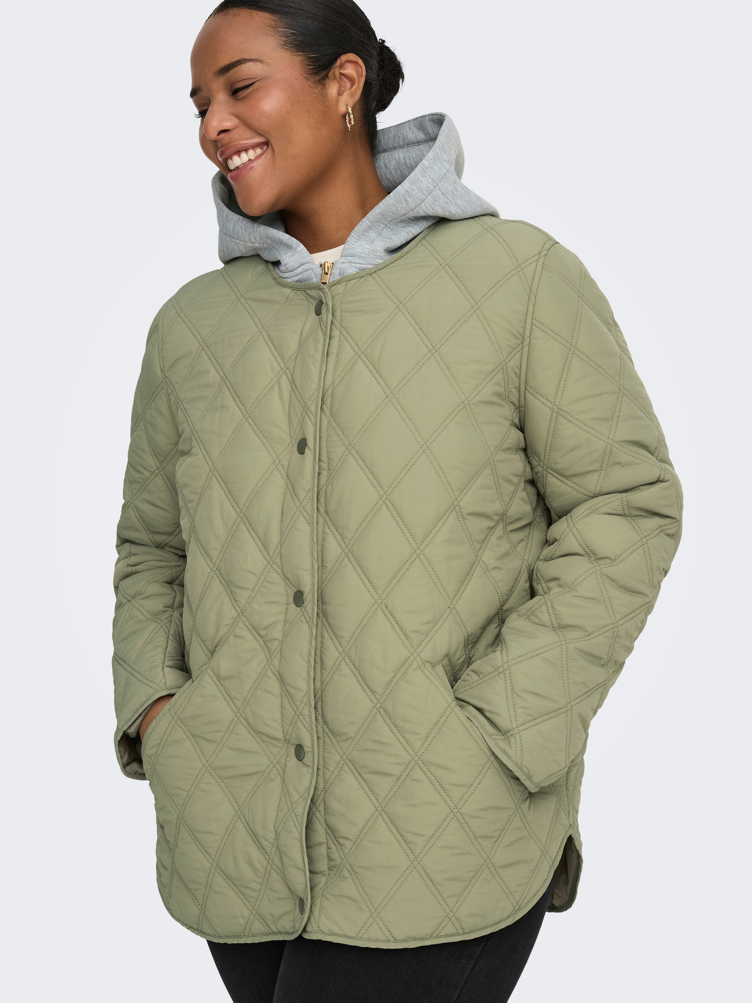 ONLY CARMAKOMA Steppjacke »CARRISSO LIFE HOOD QUILT JACKET OTW« mit Kapuze