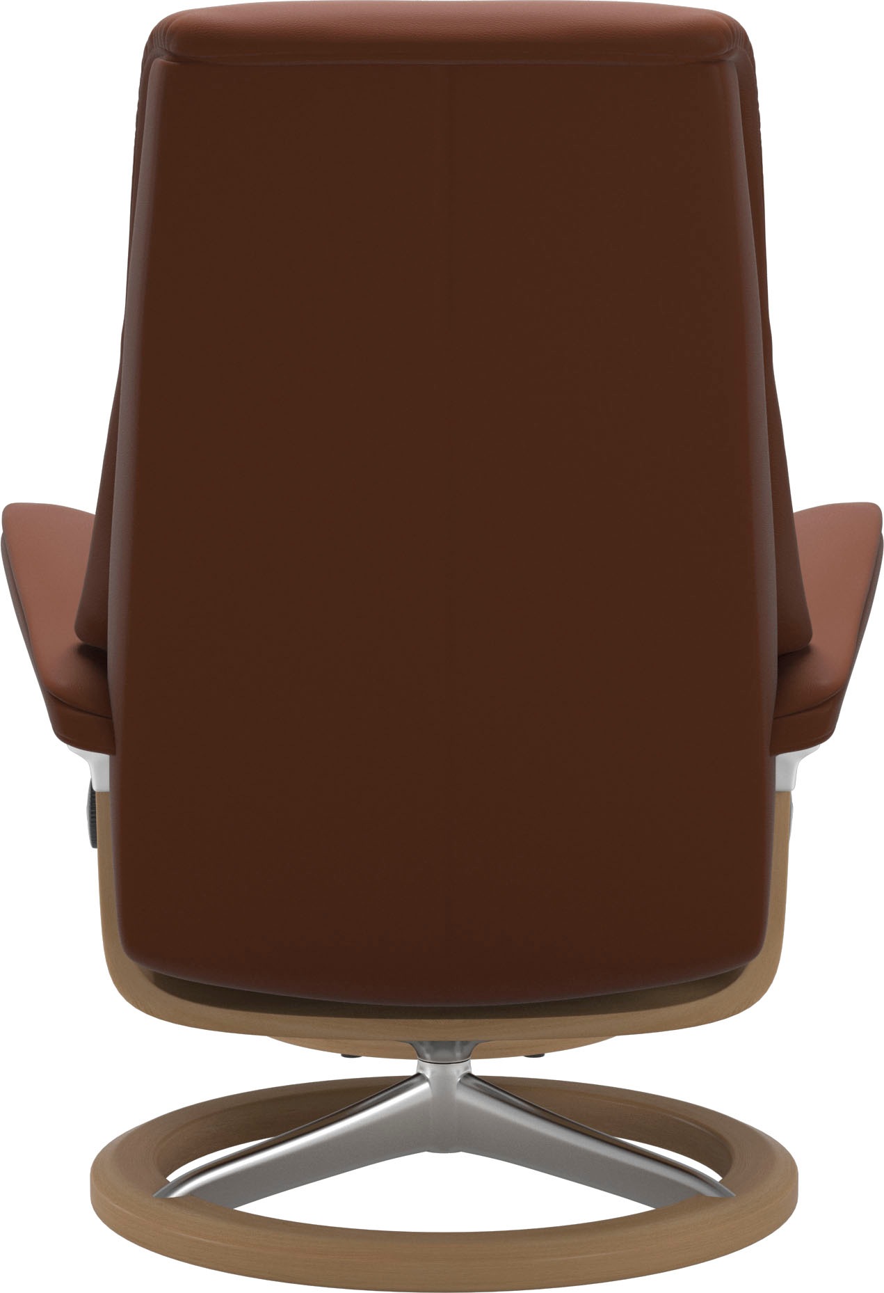 Stressless® Relaxsessel »View«, (Set, Relaxsessel mit Hocker), mit Signature Base, Größe M,Gestell Eiche