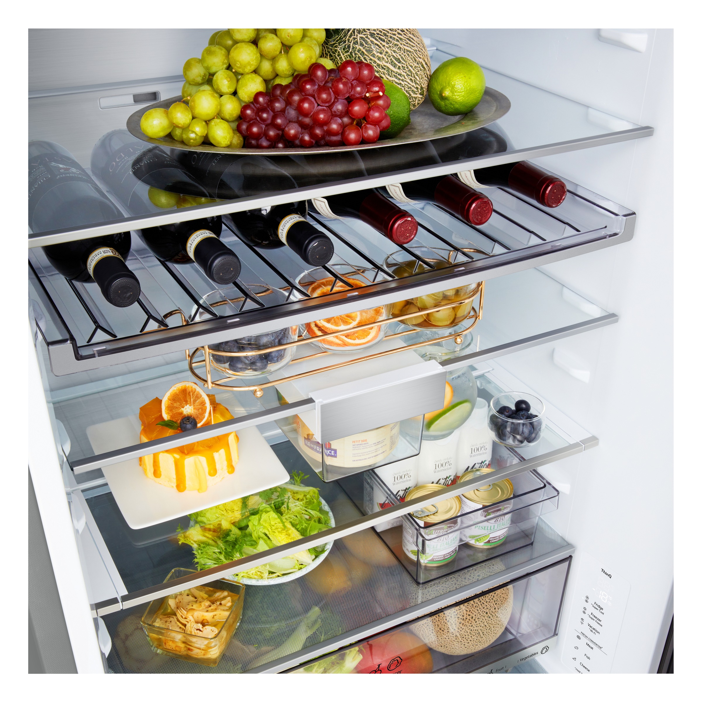 LG Kühl-/Gefrierkombination Serie 7 »GBBW726AMB« 203 cm hoch 69,7 cm breit Vollintegrierbarer Kühlschrank dank frontaler Luftzufuhr und Abluft