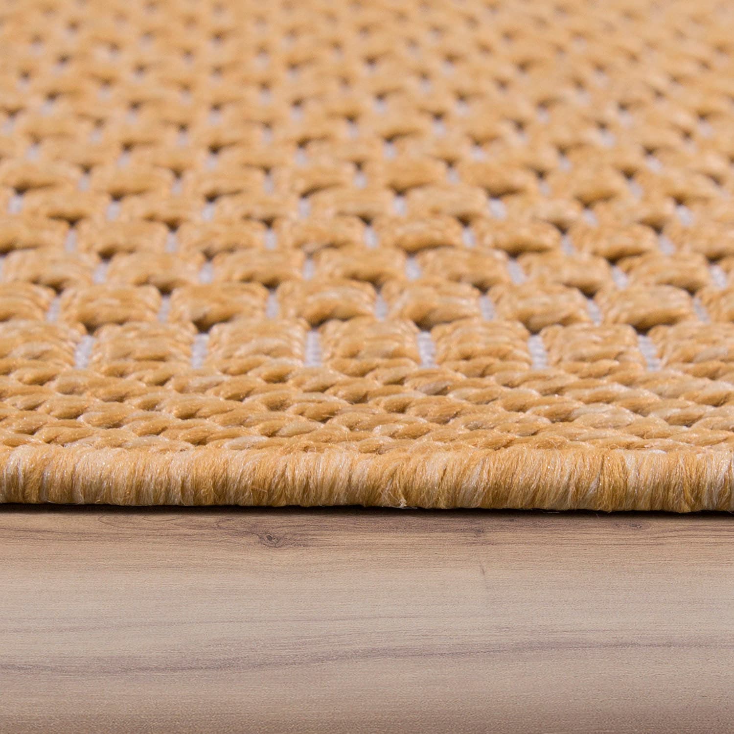 Paco Home Teppich »Timber 125«, rechteckig, 4 mm Höhe, Flachgewebe, Sisal Optik, auch als Läufer, In- und Outdoor geeignet