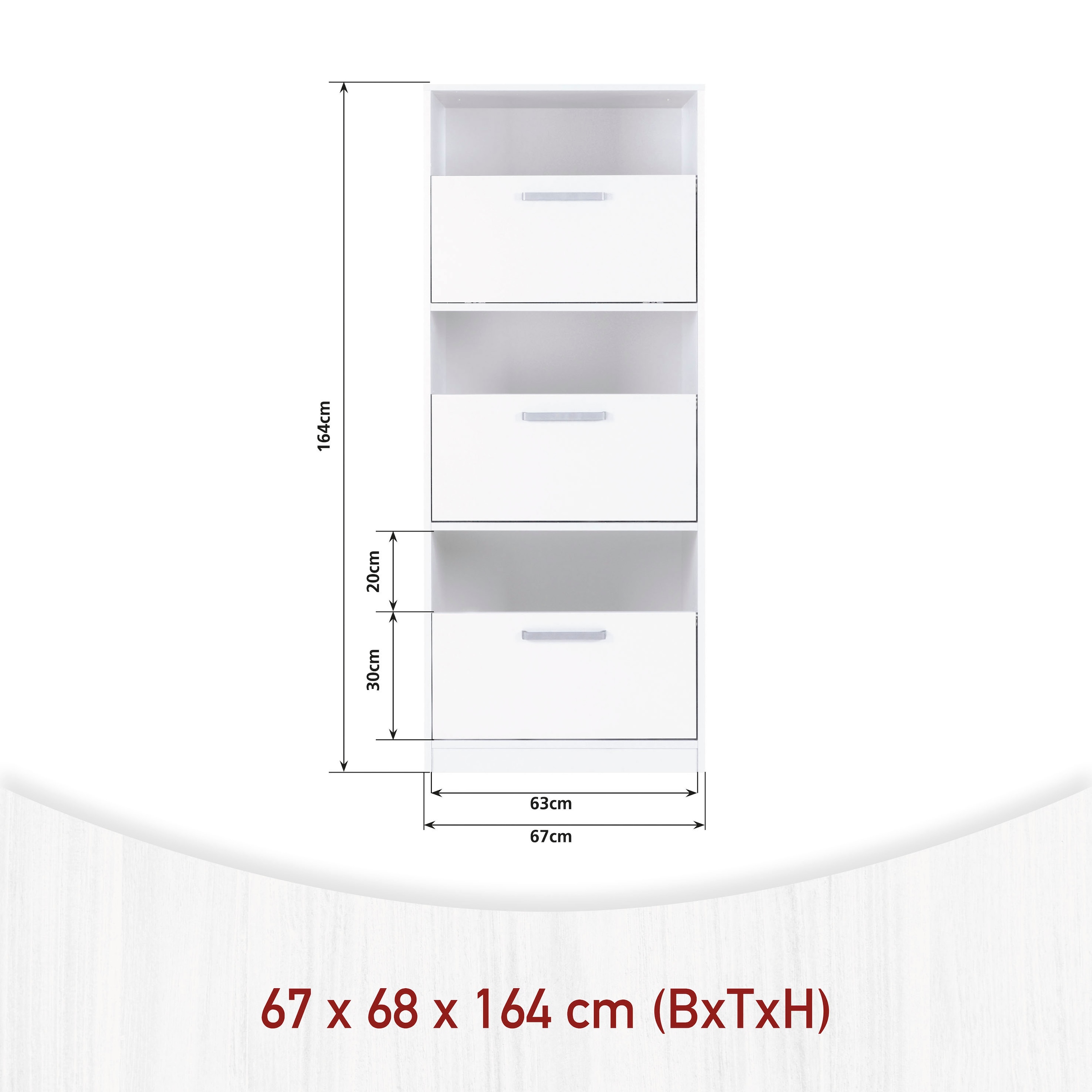 Inter Link Mehrzweckschrank-Set »Norela, Waschmaschinenumbauschrank, Geräteschrank mit Wäscheschrank« 8 Stk. tlg.