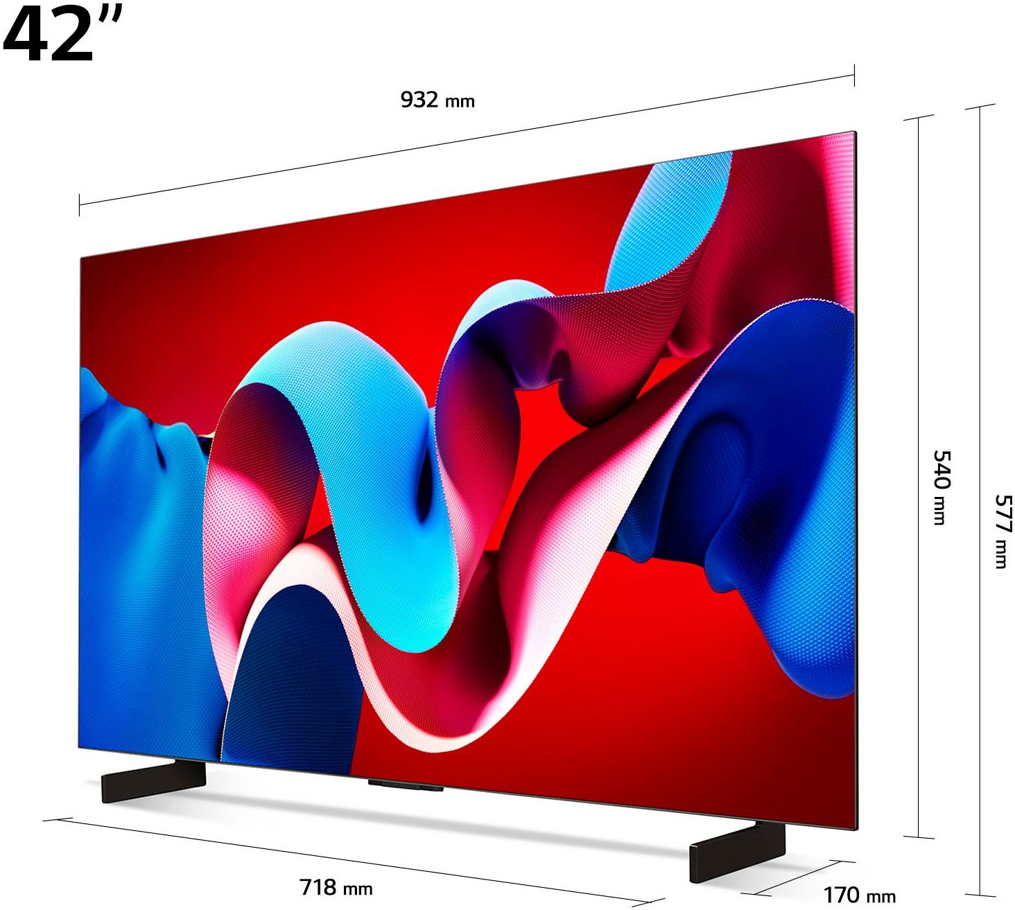 LG OLED-Fernseher »OLED42C47LA«, 4K Ultra HD, Smart-TV