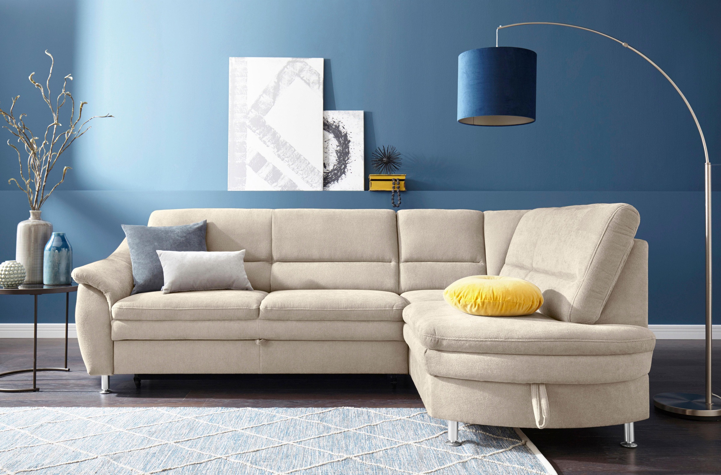 sit&more Ecksofa »Cardoso L-Form«, mit Federkern, wahlweise mit Bettfunktio günstig online kaufen