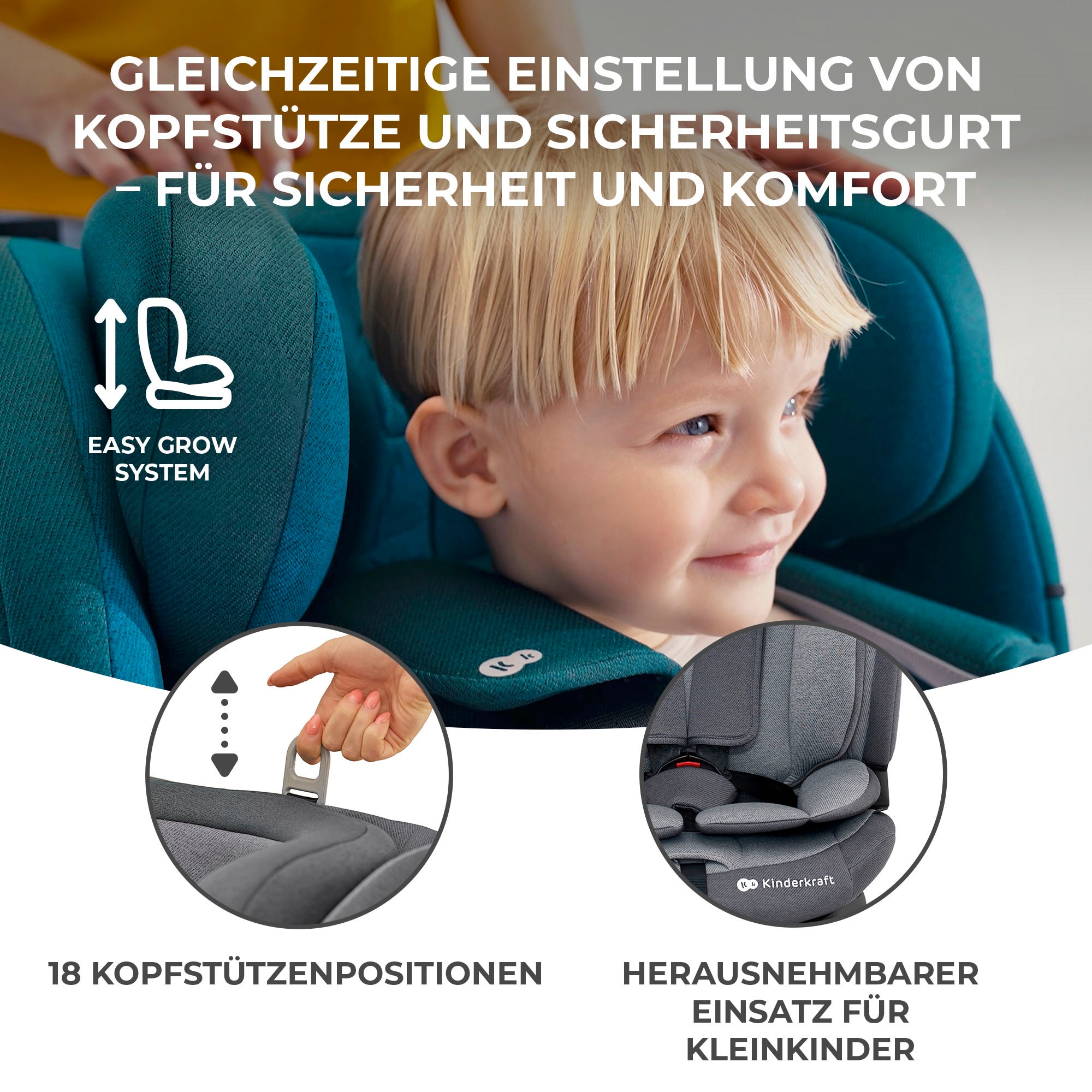 Kinderkraft Autokindersitz »ONETO3 i-Size« Klasse I / II / III (9-36 kg)