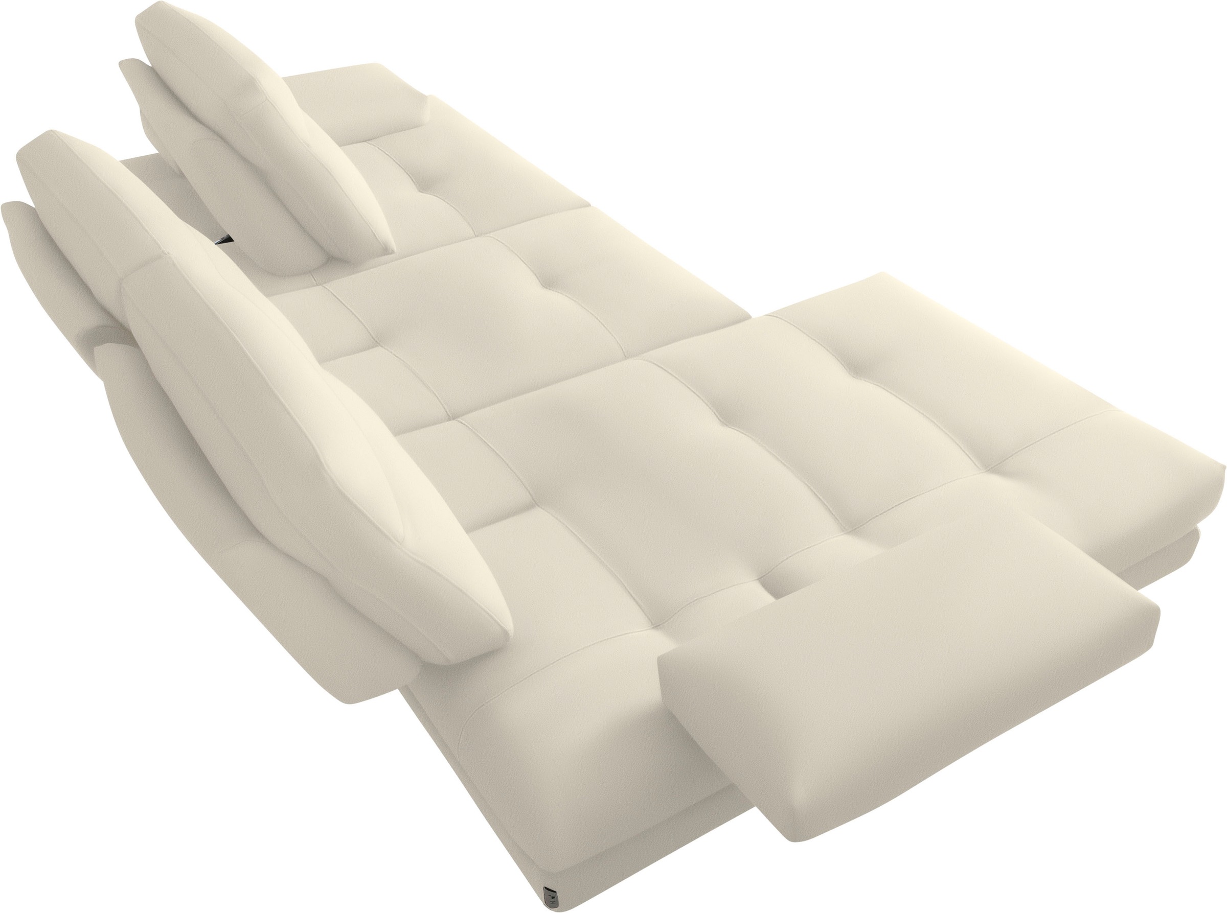 CALIA ITALIA Ecksofa "Toby Wing, B/T: 288/153 cm, Designsofa mit hohem Sitz günstig online kaufen