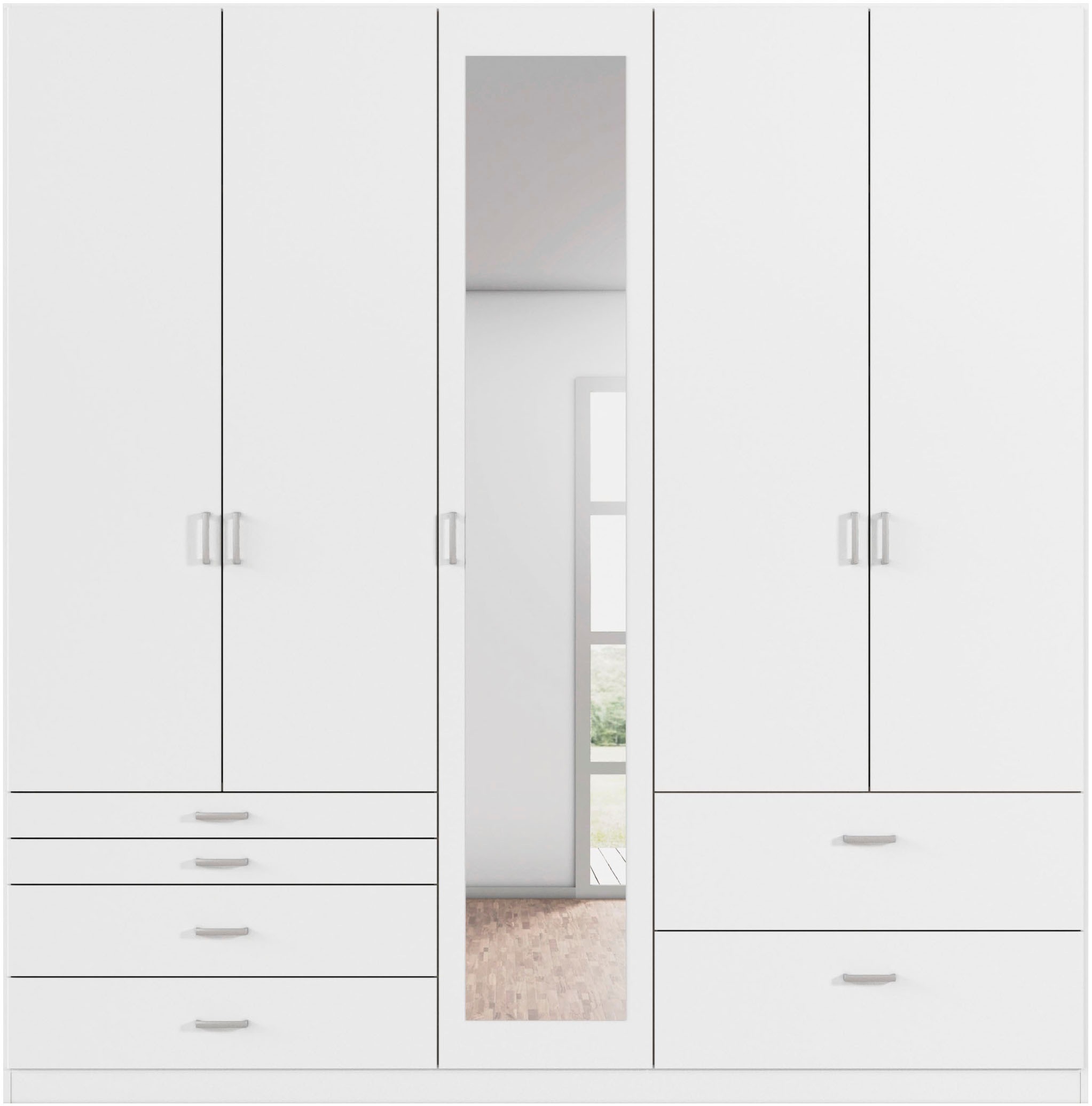 rauch Kleiderschrank »Kleiderschrank Schrank Garderobe Wäscheschrank WILDBERG« Breiten 226/271 cm, Höhen 210/229 cm,  mit 6 Schubladen, obere Schublade mit Holz-Einteilung MADE IN GERMANY