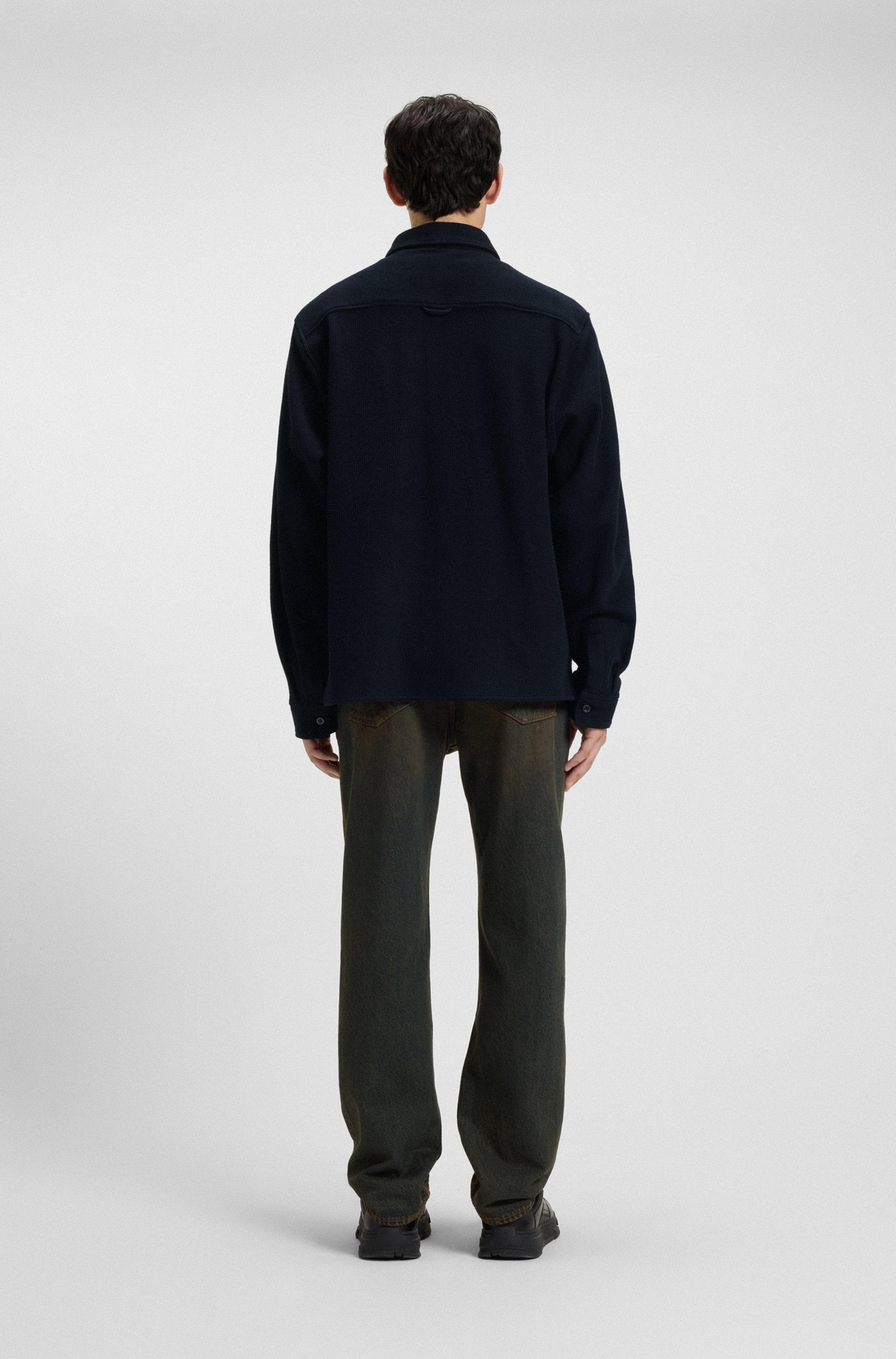 HUGO Blue Langarmhemd »Ekynone«, Oversize Fit