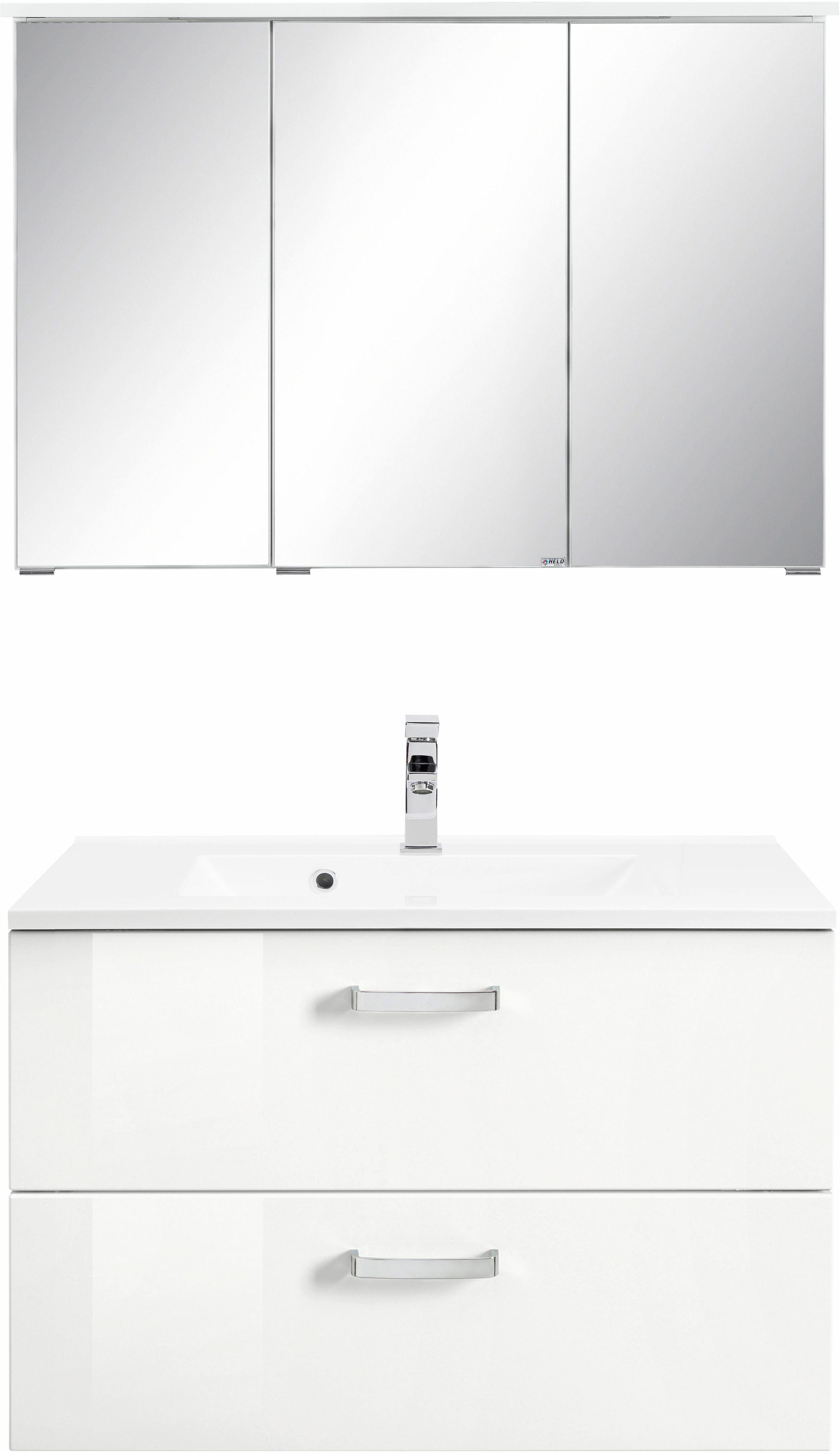 welltime Badmöbel-Set »Ravenna«, (2 St.), mit Soft-Close Funktion günstig online kaufen