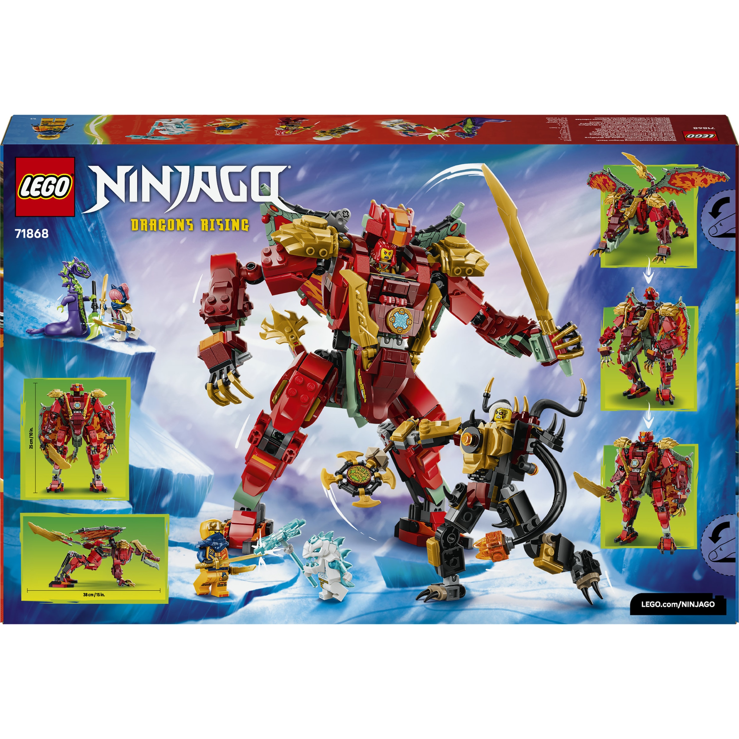 LEGO® Konstruktionsspielsteine »Wyldfyres Drachenmech (71868), LEGO Ninjago« Made in Europe