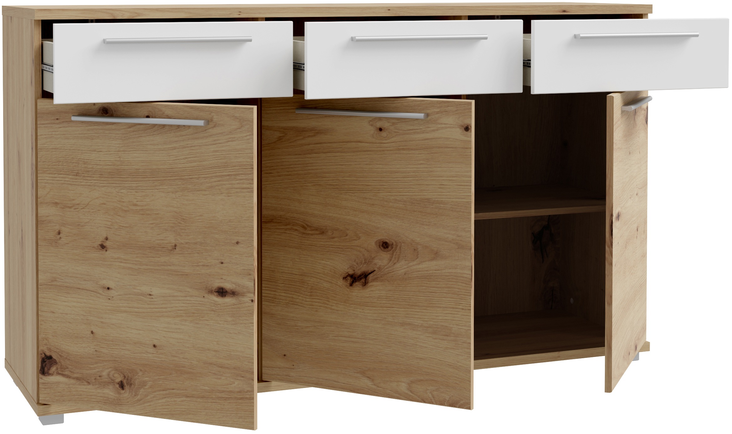 FORTE Sideboard »Allister«, viel Stauraum, trendiges Dekor