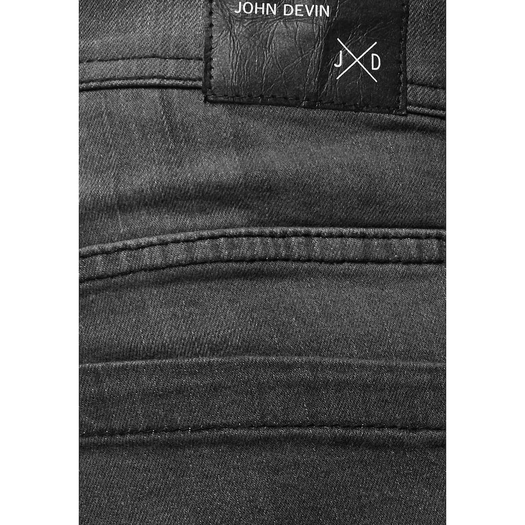 John Devin Straight-Jeans, mit geradem Bein