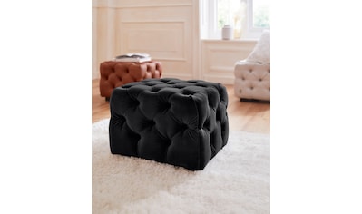 Polsterhocker »Kalina«, mit klassischer Chesterfield-Knopfheftung, passend zur Serie...