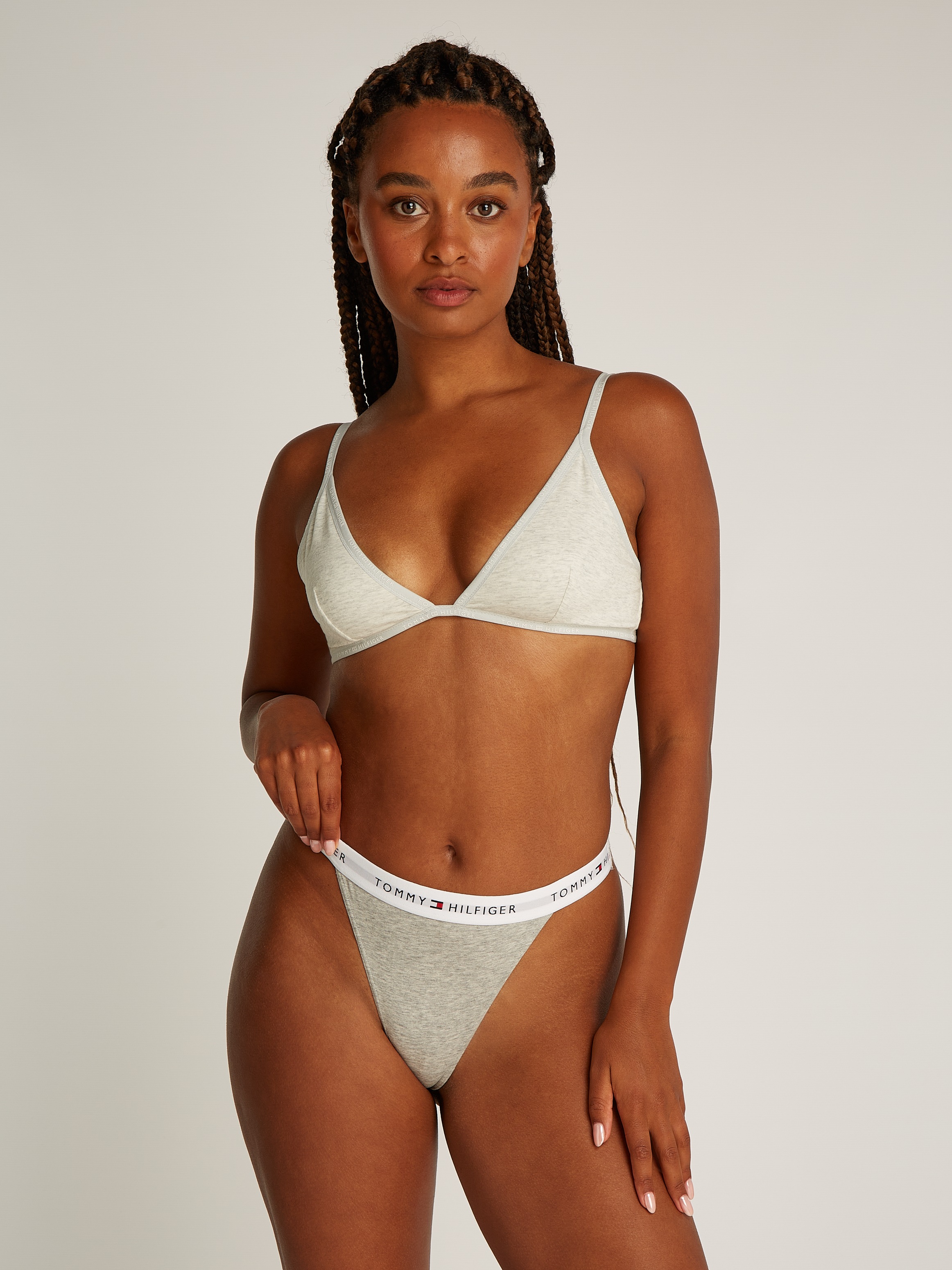 Tommy Hilfiger Underwear Tanga »3 PACK TANGA THONG«, (Packung, 3 St., 3er), mit Logobund