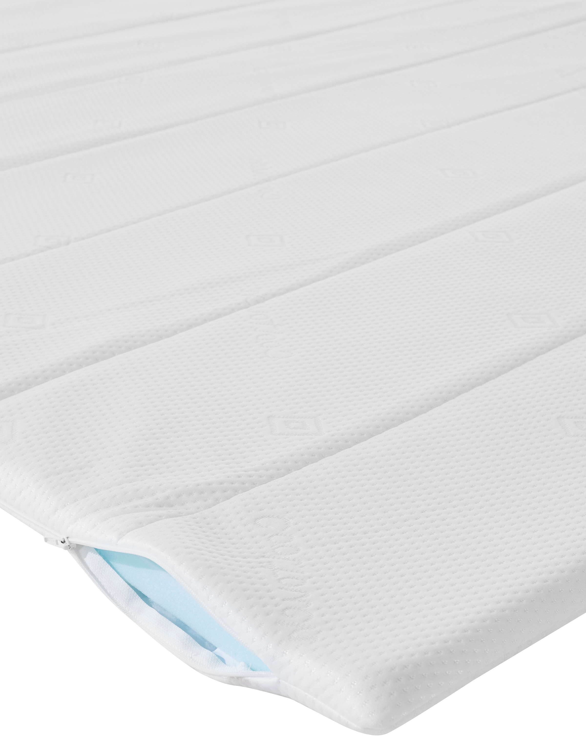 INOSIGN Boxbett »Luan«, Schubkästen, LED-Beleuchtung und Topper, in Breite 120 cm und 180 cm