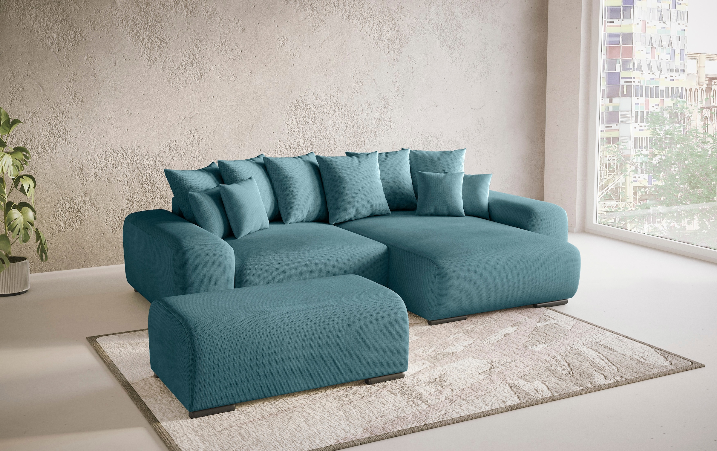 Mr. Couch Hockerbank »Sundance«, Mit DuraSpring-Taschenfederkern bis 140 kg belastbar