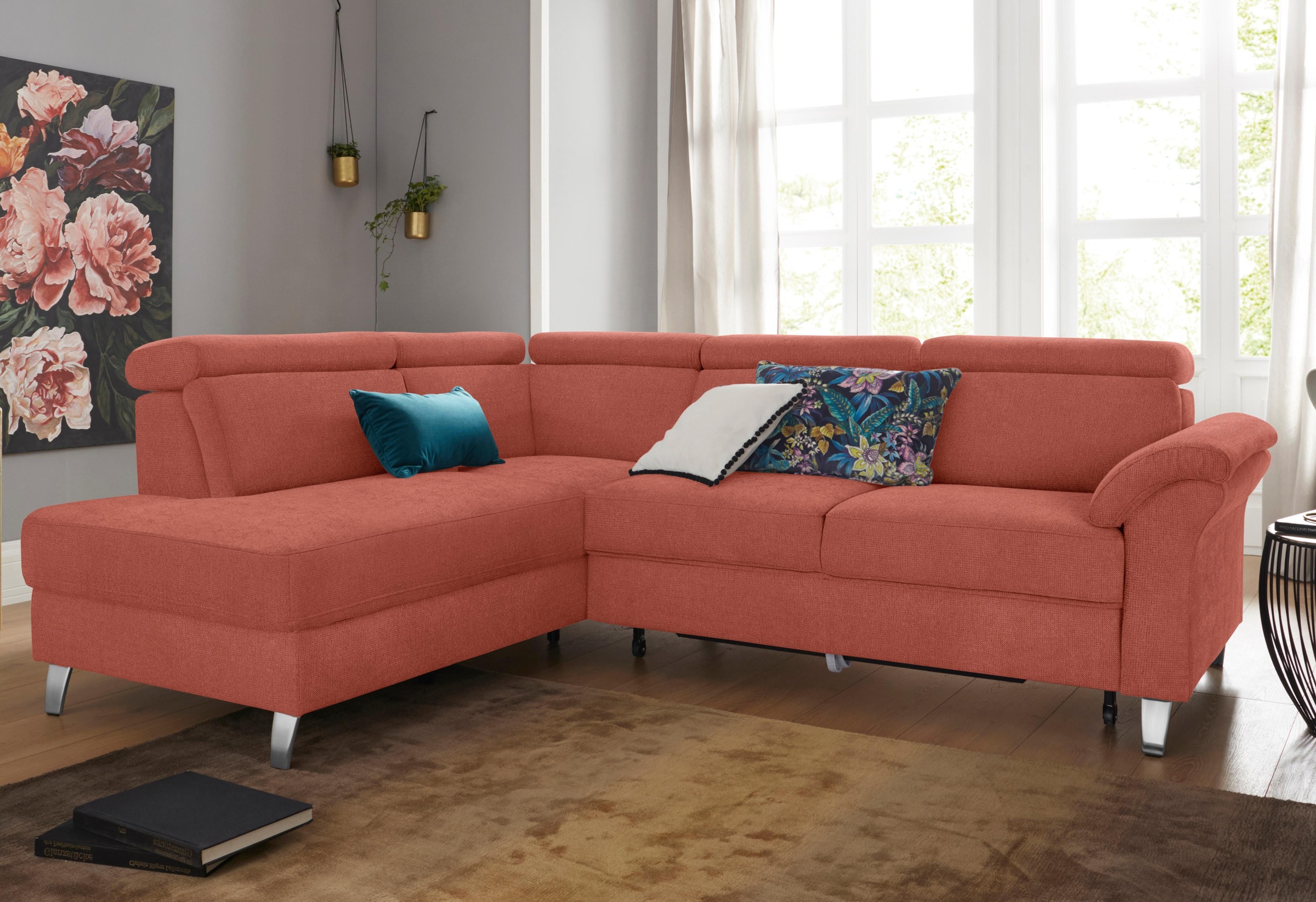 sit&more Ecksofa, inklusive Kopfteilverstellung, wahlweise mit Bettfunktion und Bettkasten