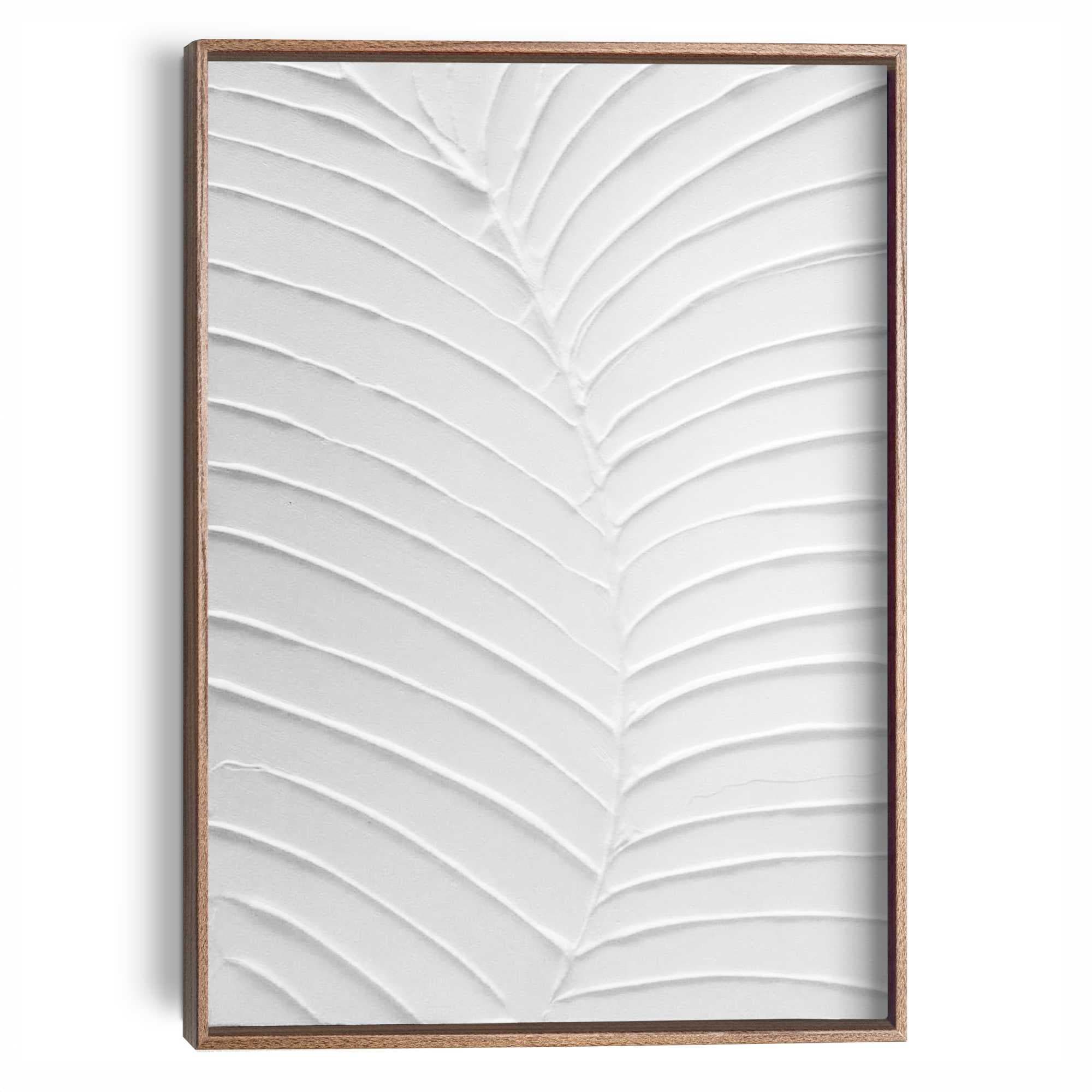 REINDERS! Wandbild »Blattadern« Wohnzimmer - Weiß - MDF - Blumen und Pflanzen - 30x40 cm Farbe Bild(er): Weiß