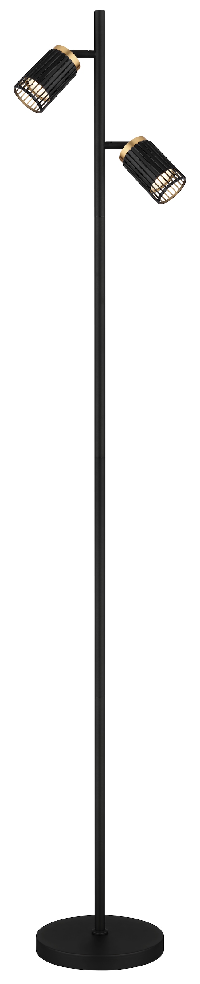GLOBO LIGHTING Stehlampe »KORBEN«, Leuchtmittel GU10 | ohne Leuchtmittel, Stehleuchte/Wohnzimmer/Schlafzimmer/Flur