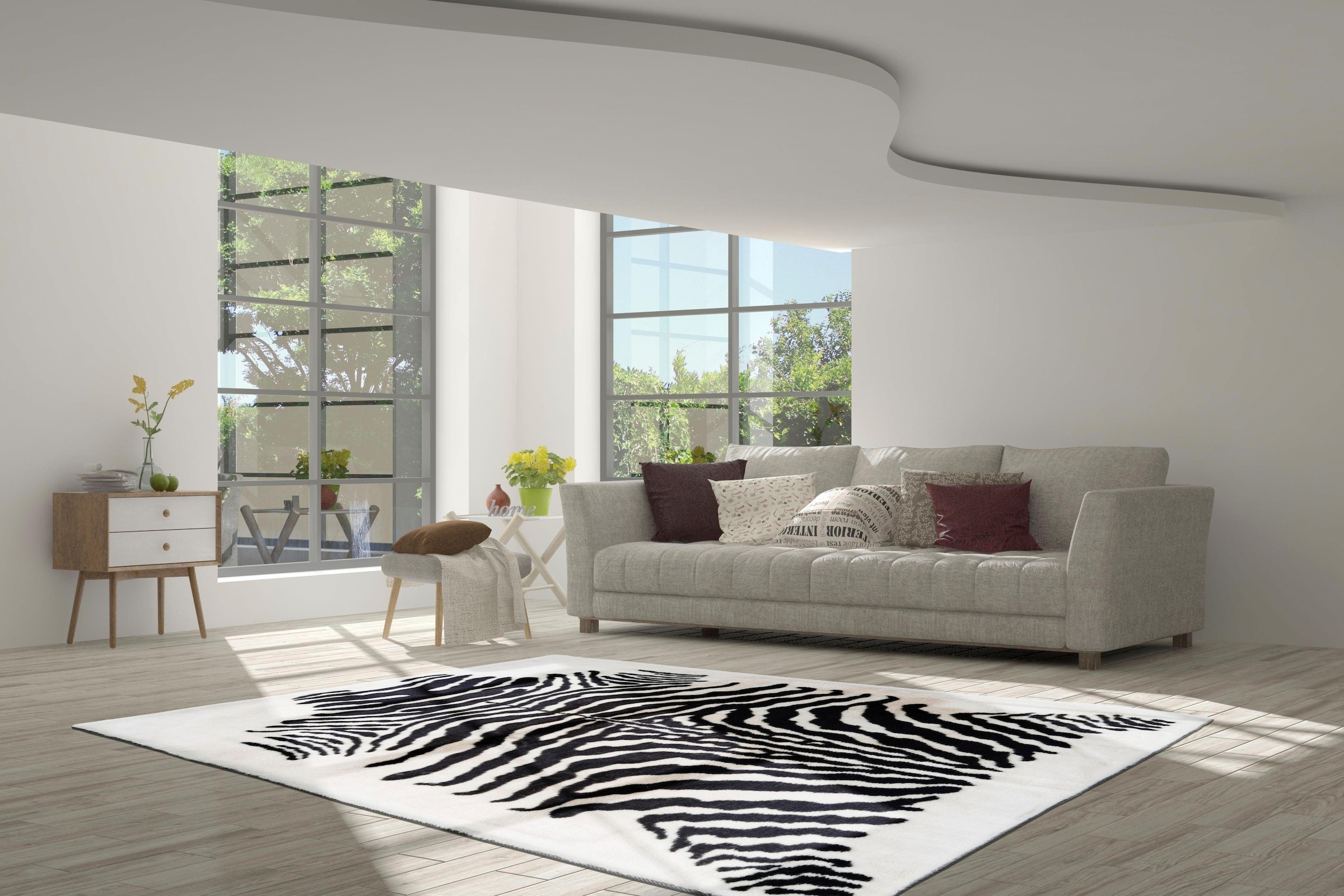 calo-deluxe Hochflor-Teppich »Vogesen 400«, rechteckig, 30 mm Höhe, weiche Haptik, Wohnzimmer