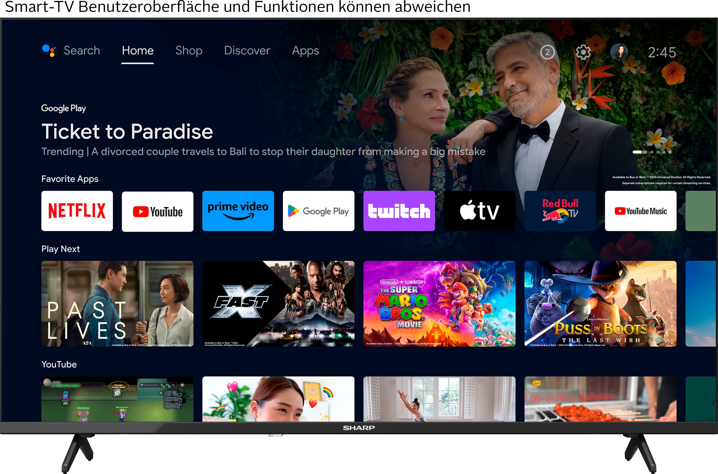 Sharp LED-Fernseher »2T-C43FHx«, Full HD, Android TV-Smart-TV