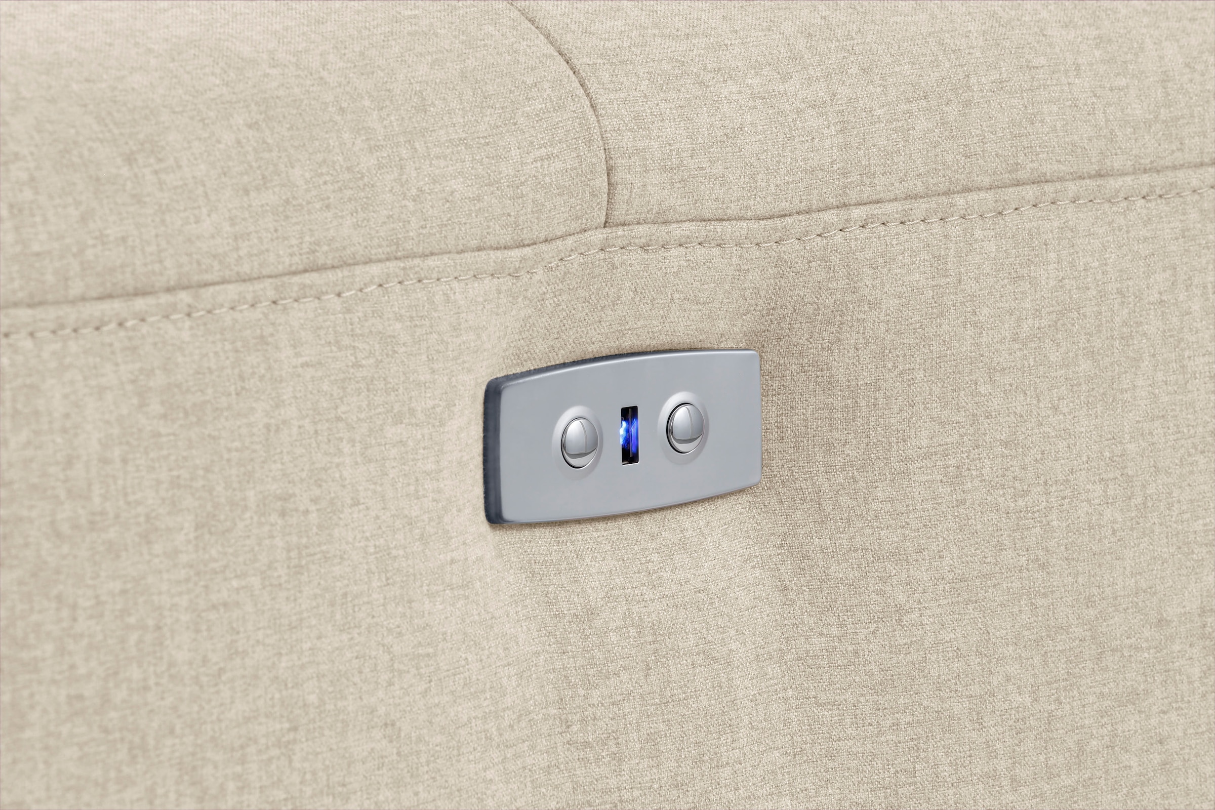 Home affaire Ecksofa »Sentrano, L-Form,«, 275 cm, man. o. elektr. Relaxfunktion und USB/Kopfverstellung