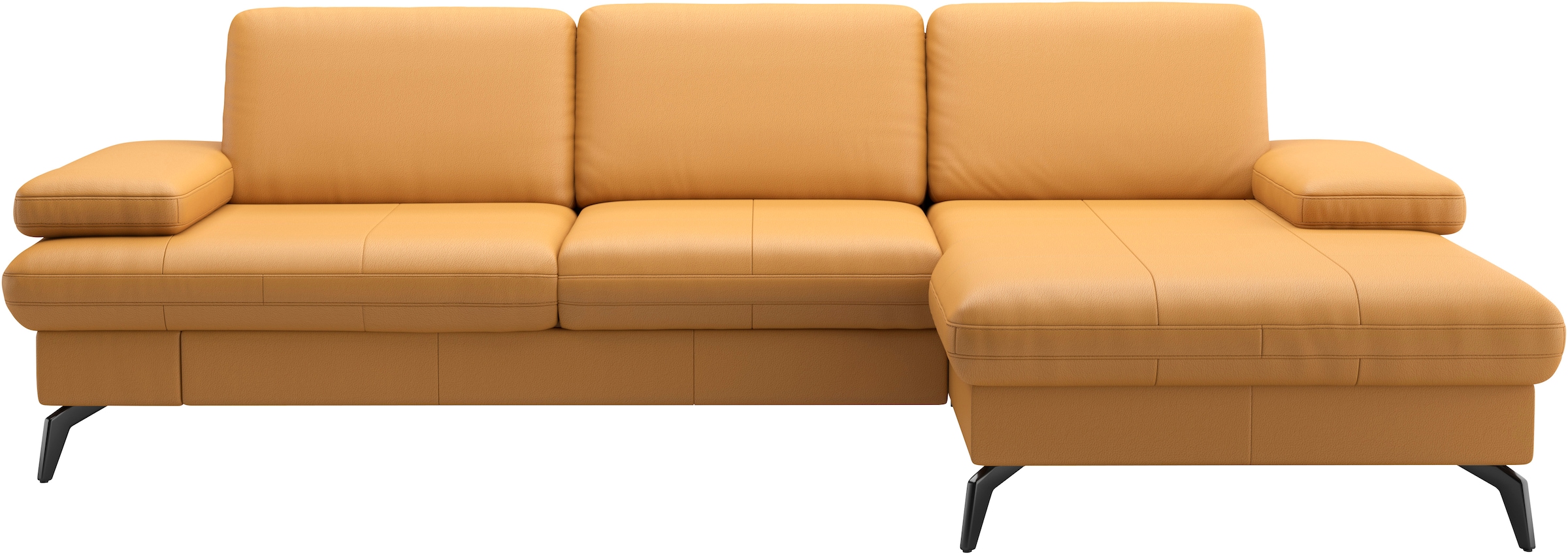 sit&more Ecksofa »Morris L-Form, inkl. Sitztiefenverstellung«, wahlweise mit Armteilverstellung, Bettfunktion & Bettkasten