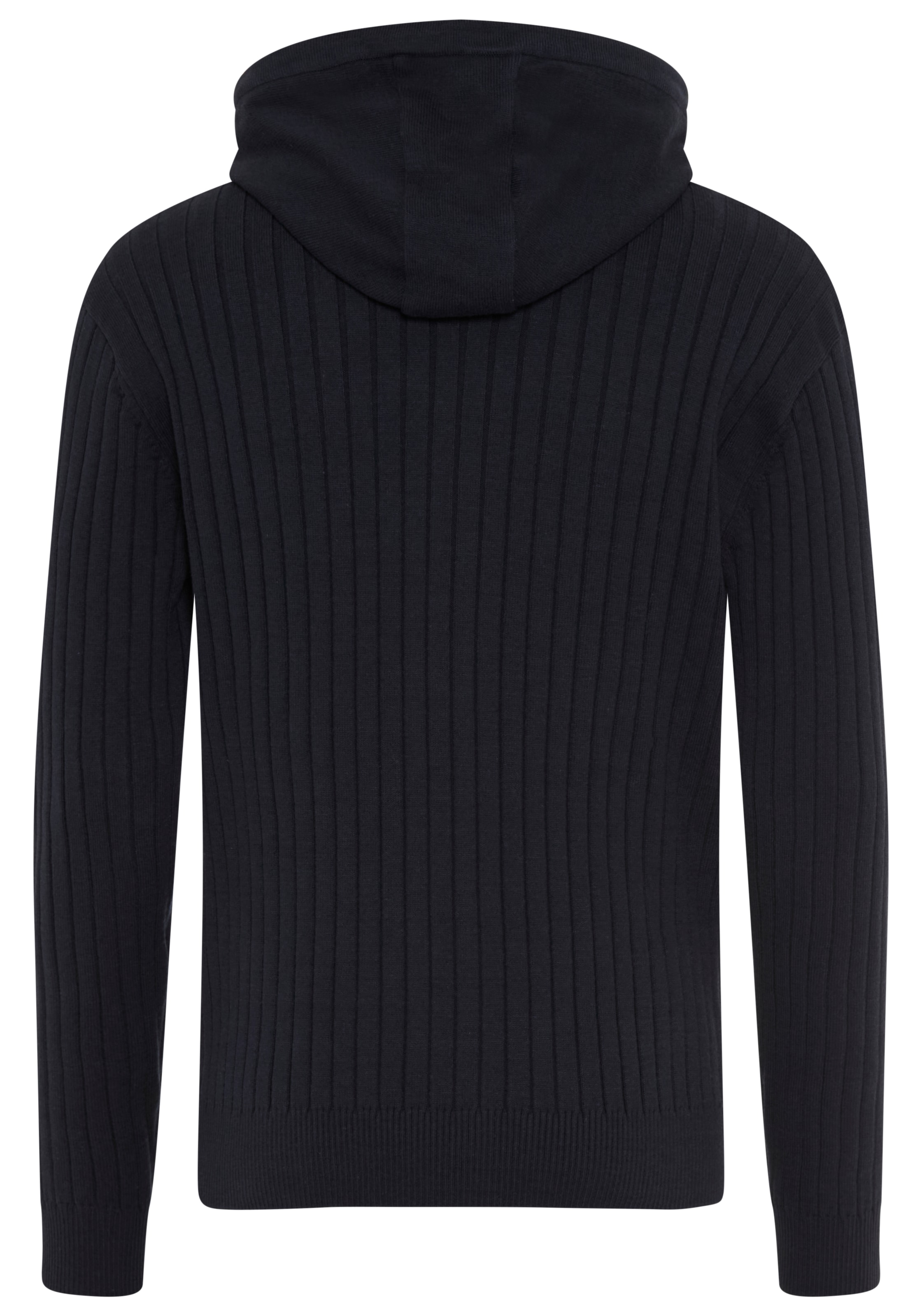 KangaROOS Kapuzenstrickjacke mit Reißverschluss, Langarm, Regular Fit, normale Länge