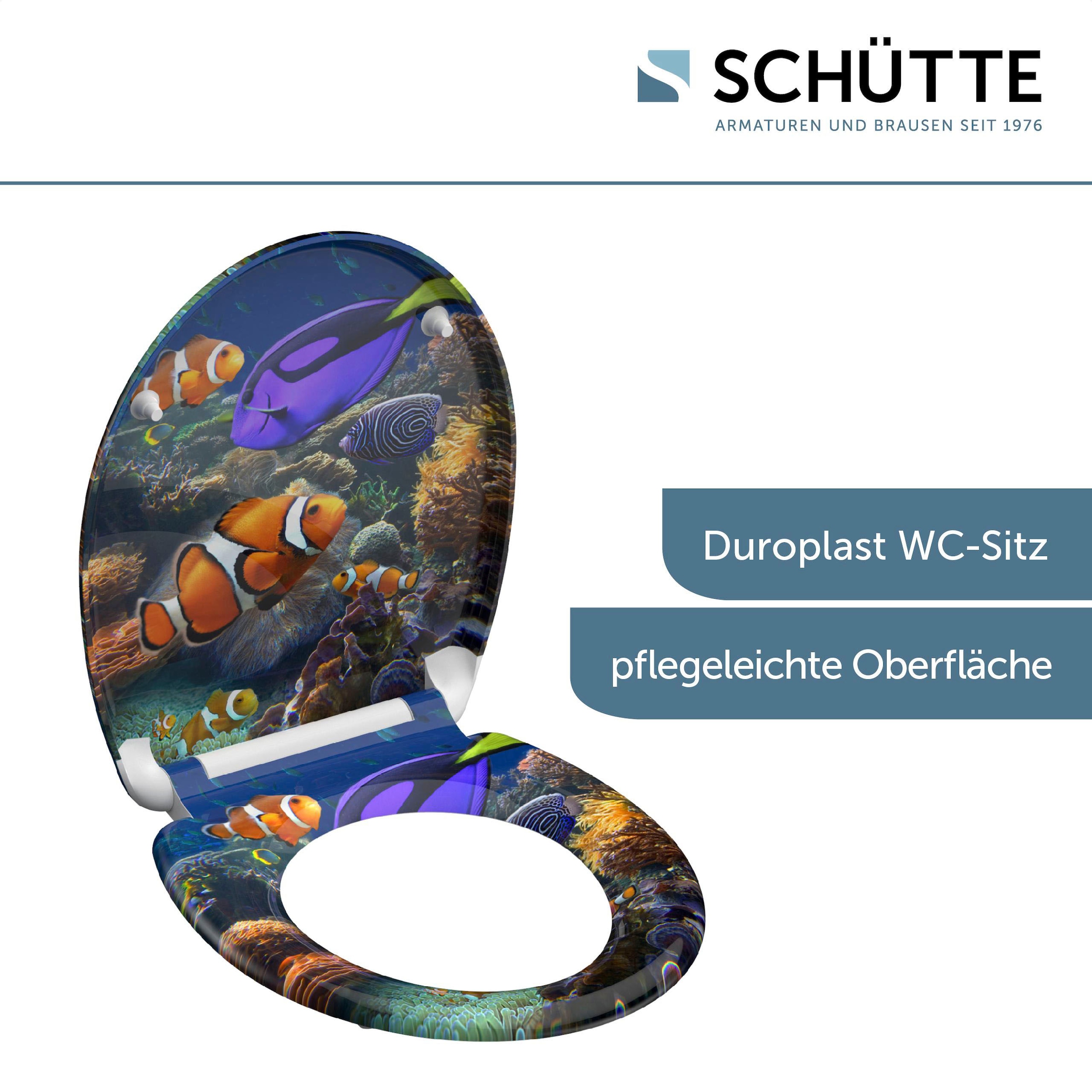 Schütte WC-Sitz »SEA LIFE«, bruchsicher und kratzfest, Absenkautomatik, Standardmaß