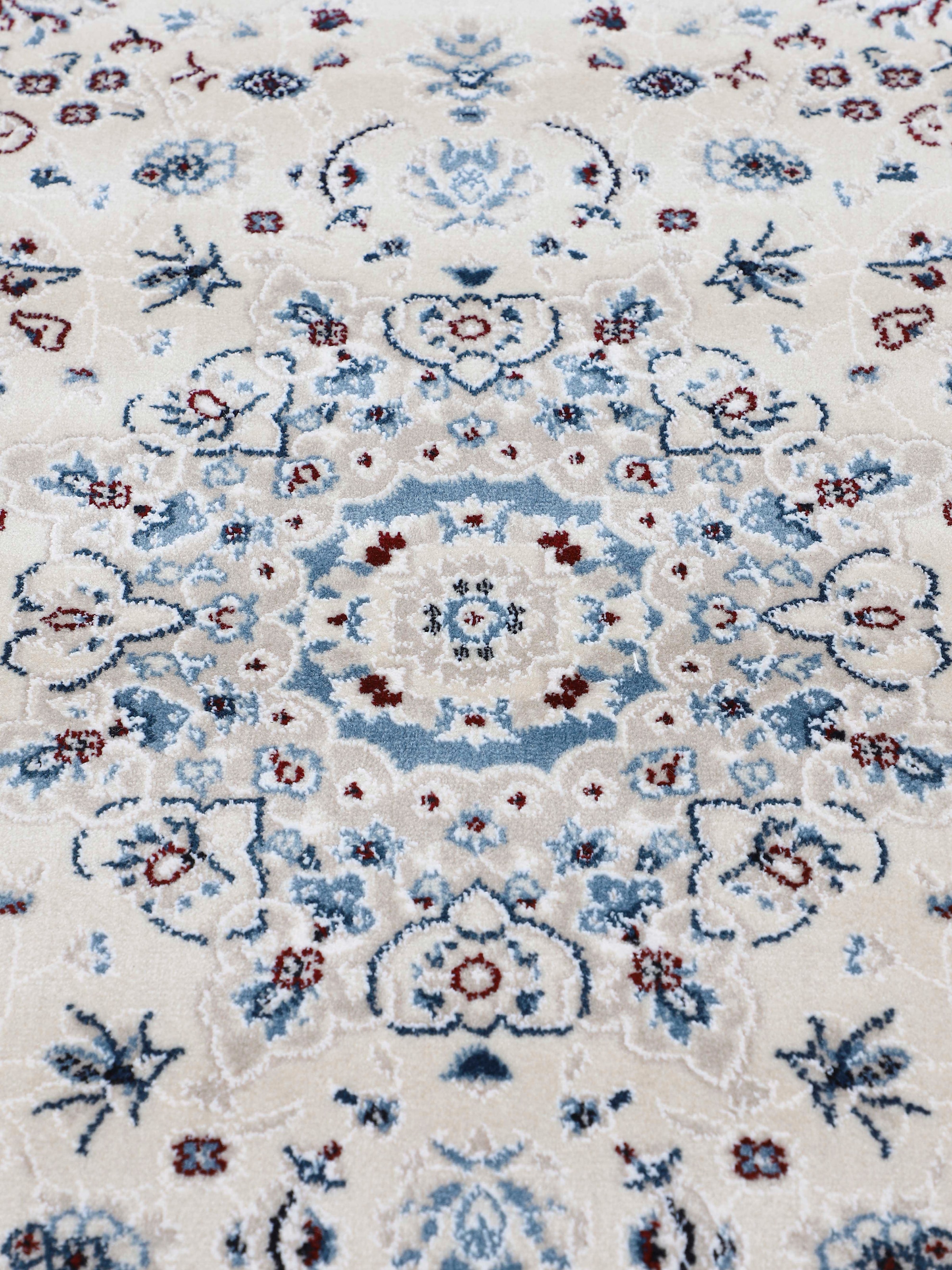 carpetfine Teppich »Nain Diane,  auch als Läufer«, rechteckig, 8 mm Höhe, Kurzflor mit Fransen, Vintage Orient Look, Wohnzimmer