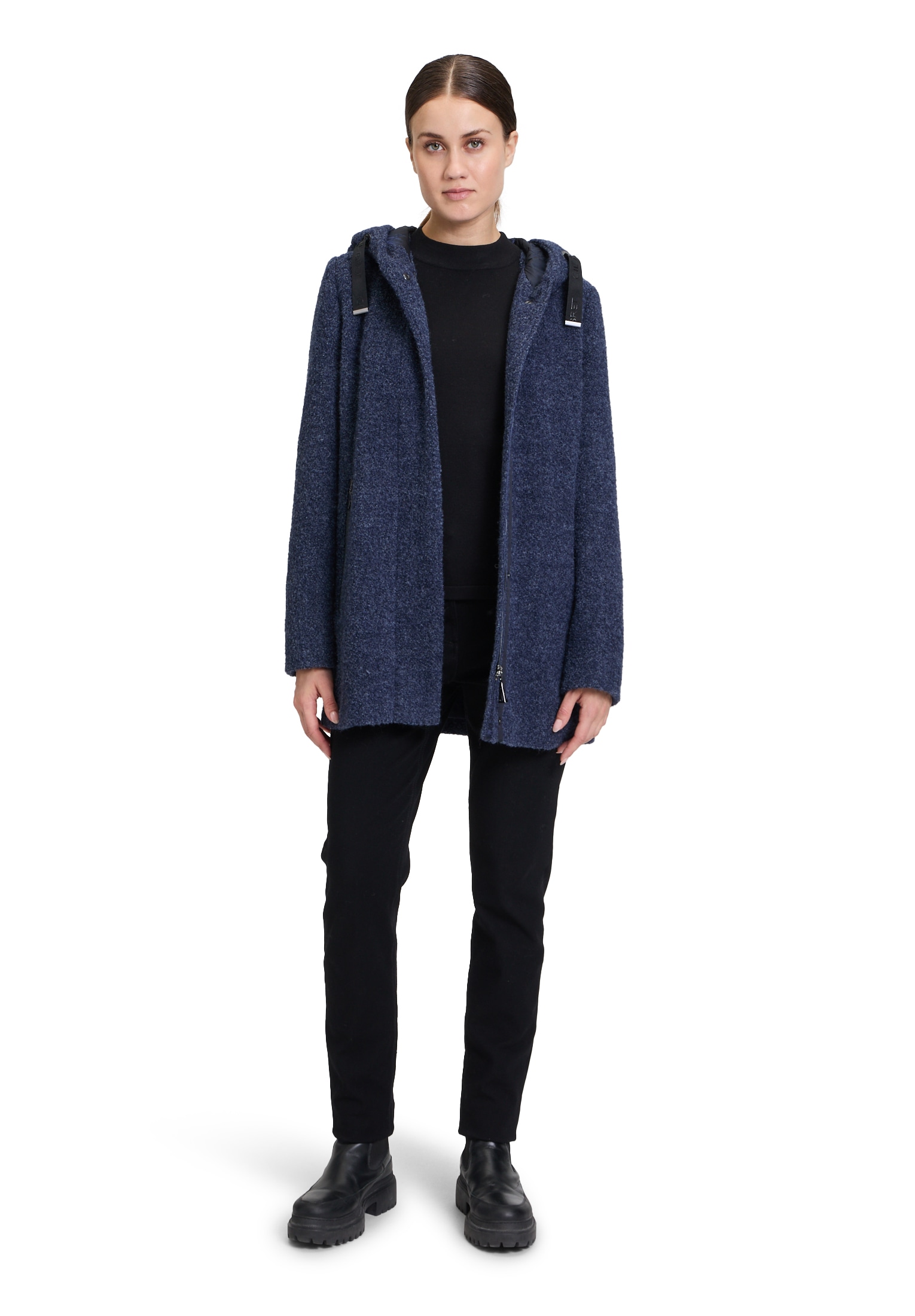 Gil Bret Wolljacke mit Kapuze mit Kapuze