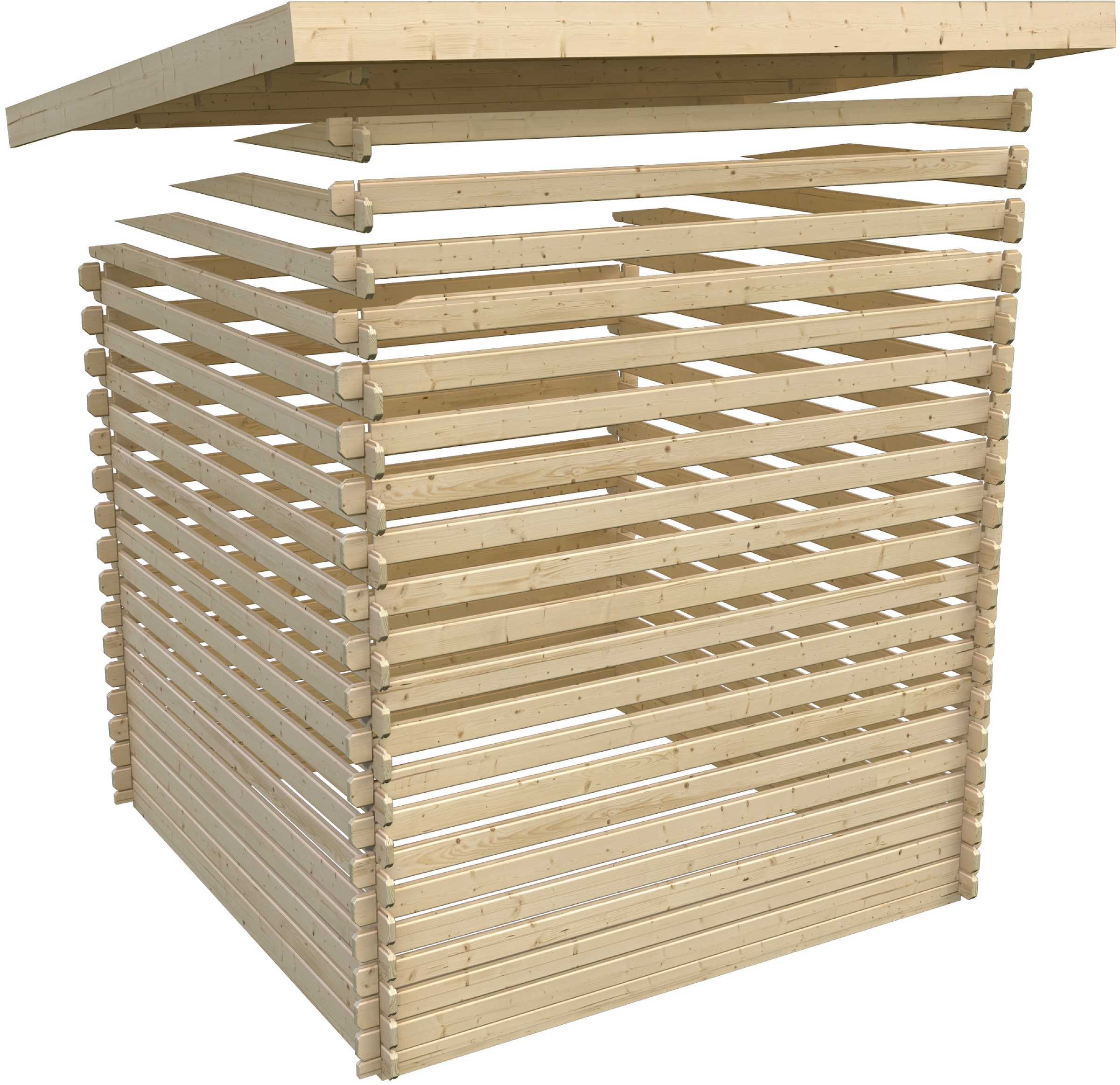 Karibu Gartenhaus »Trittau 4«, aus hochwertiger nordischer Fichte