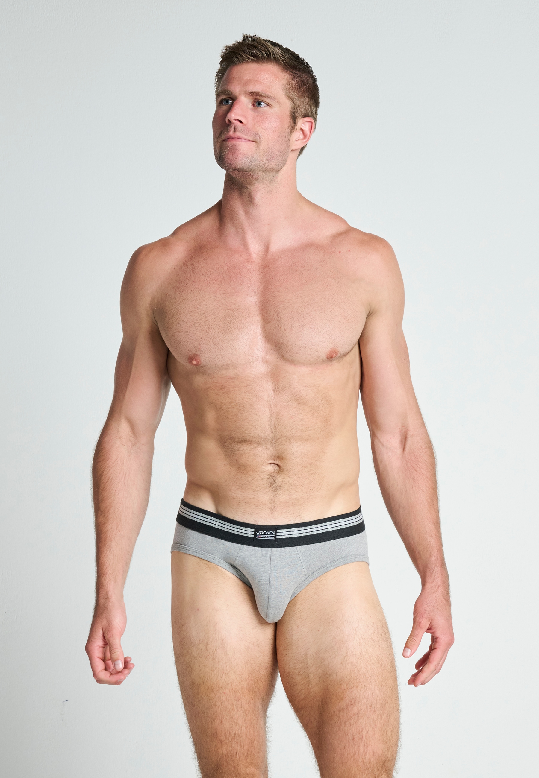 Jockey Slip »Cotton Stretch Brief«, (3er Pack), Mittlere Bundhöhe