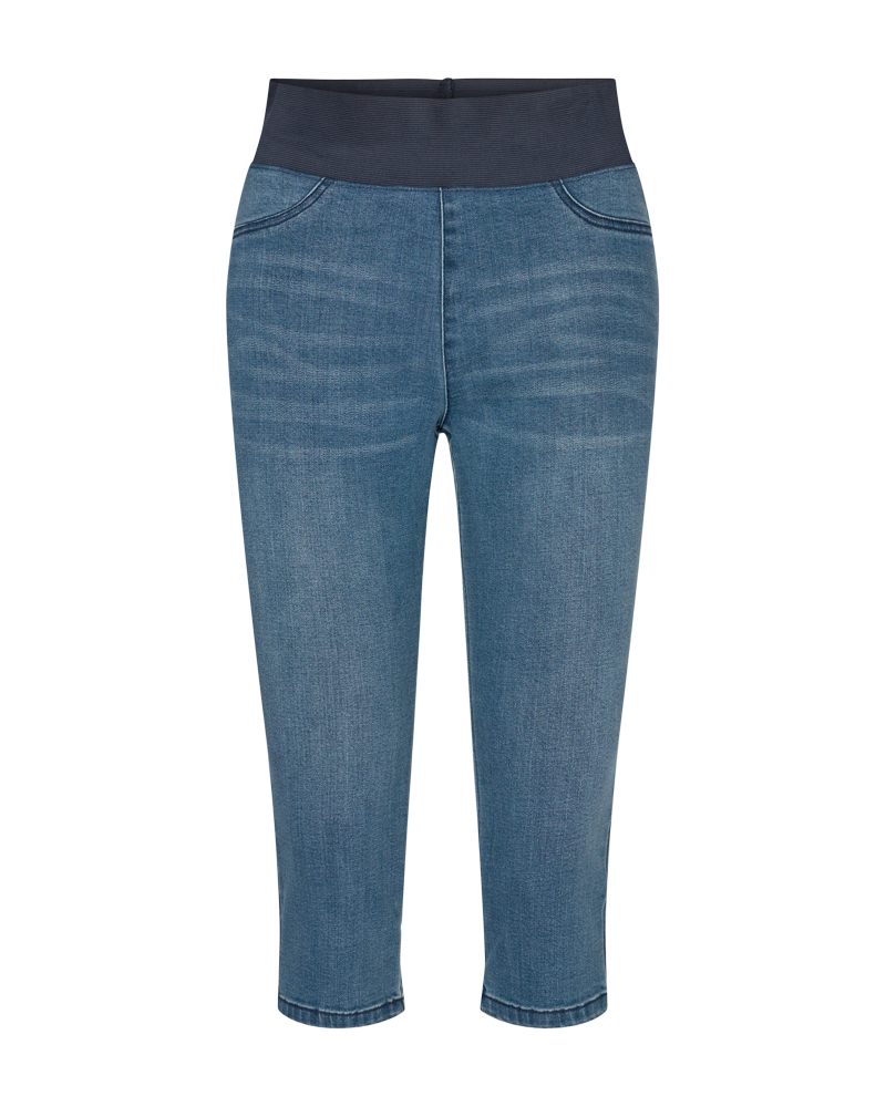 FREEQUENT Caprileggings »FQSHANTAL-CA-DENIM«, mit extra breitem Bund
