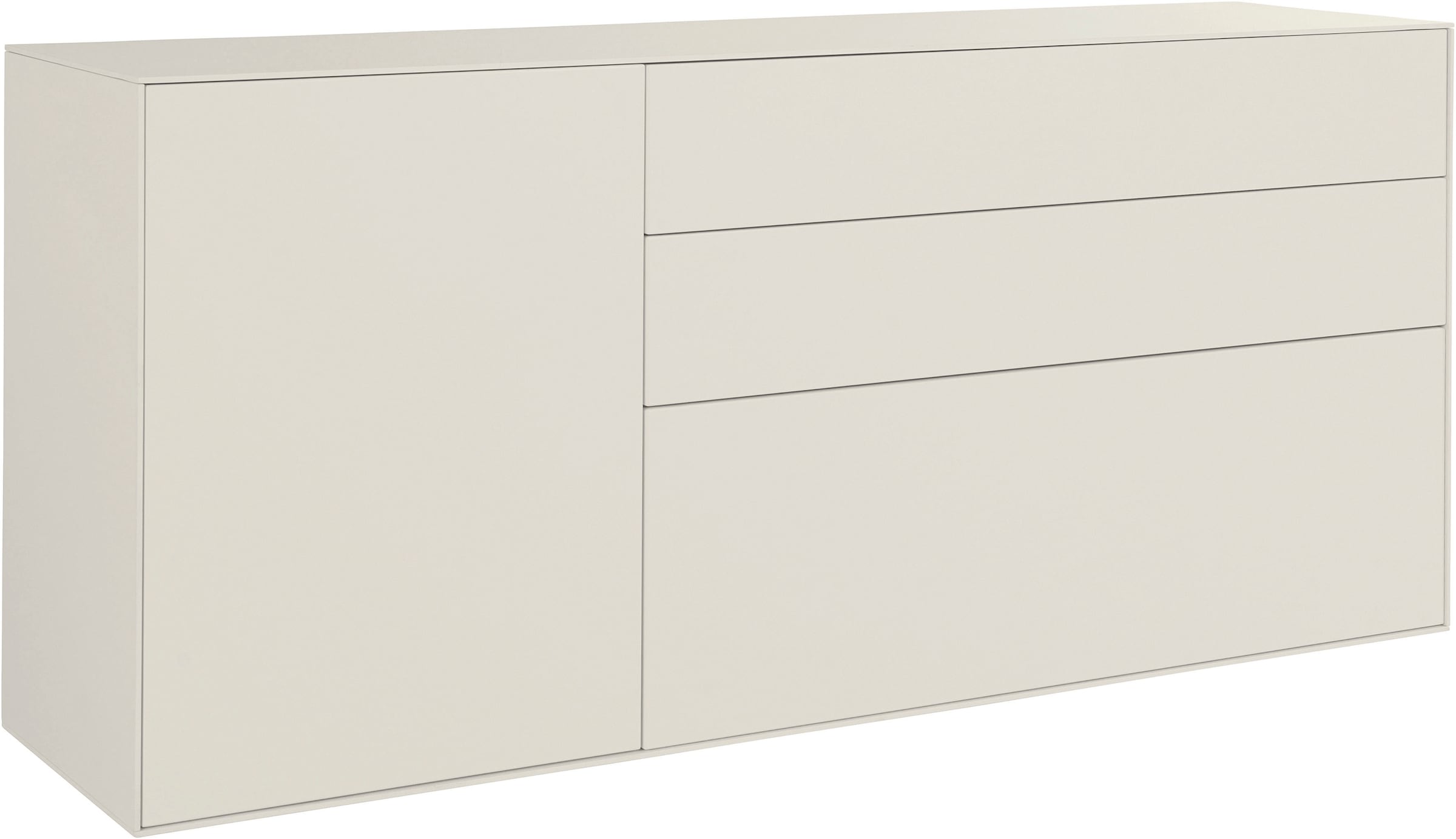 LeGer Home by Lena Gercke Sideboard »Essentials«, Breite: 167cm, MDF lackiert, Push-to-open-Funktion