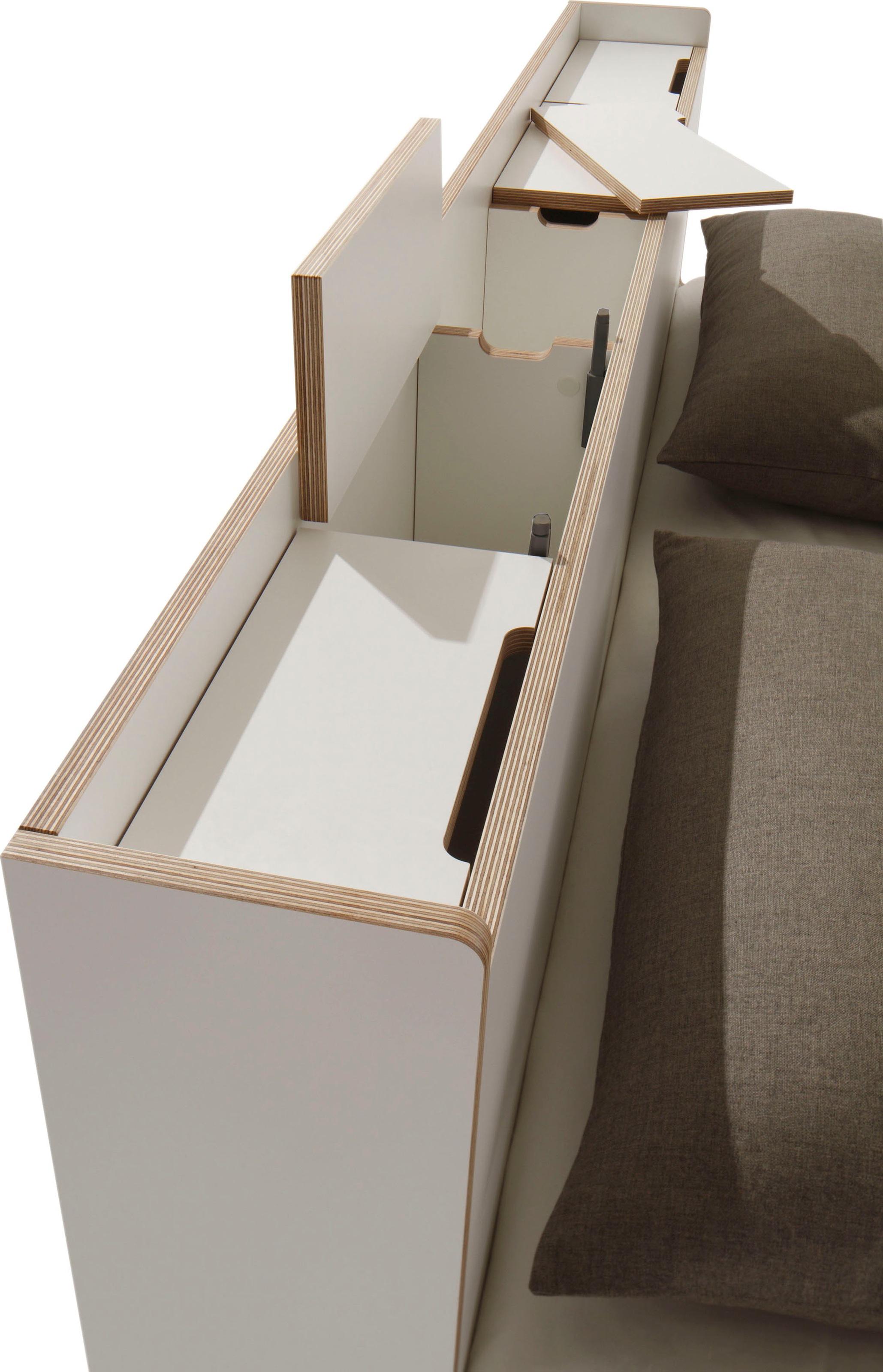 Müller SMALL LIVING Bett »NOOK«, in vier Breiten, Design by Michael Hilgers