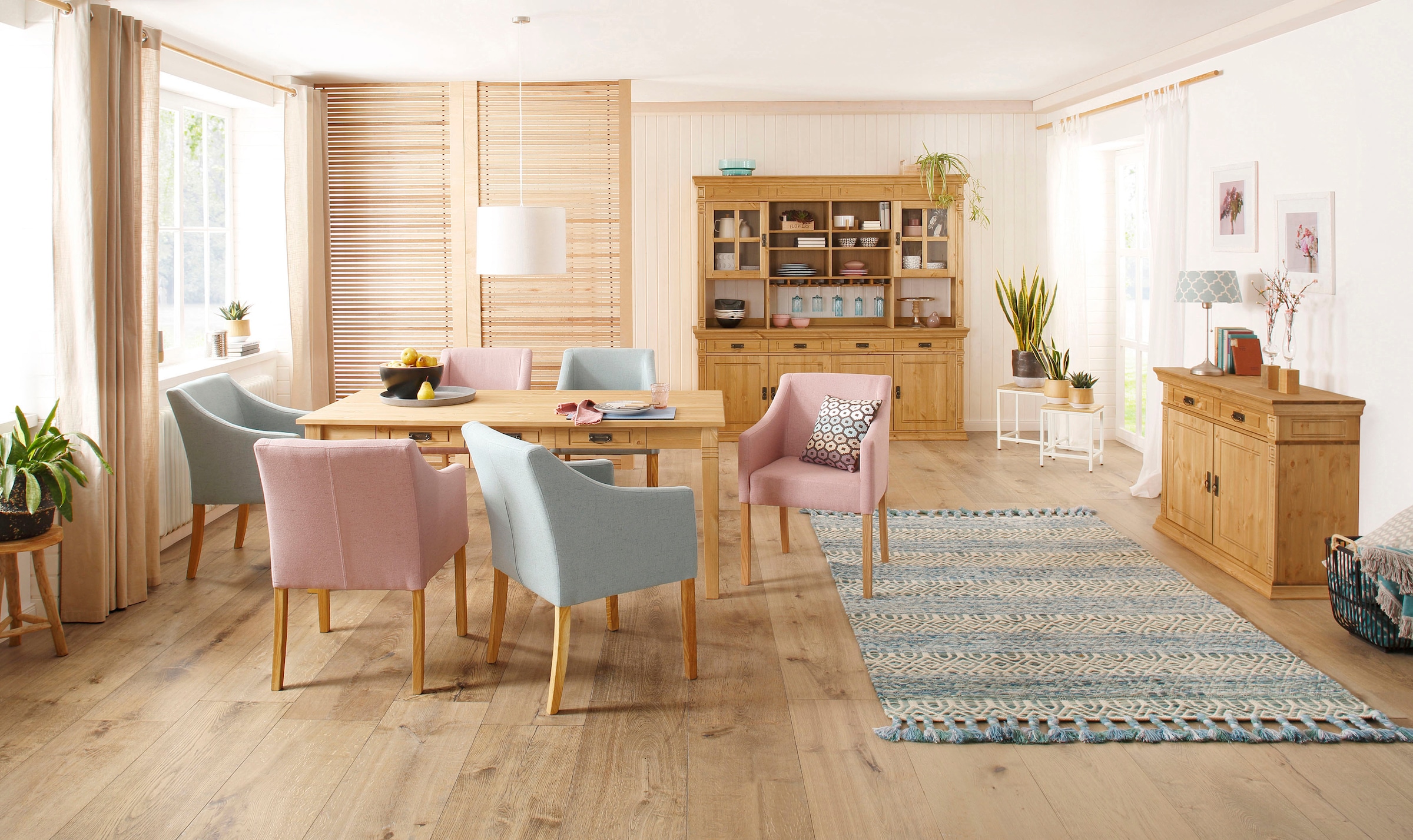 Home affaire Sideboard »Vinales«, Kommode im klassischen Landhausstil, Breite 202 cm