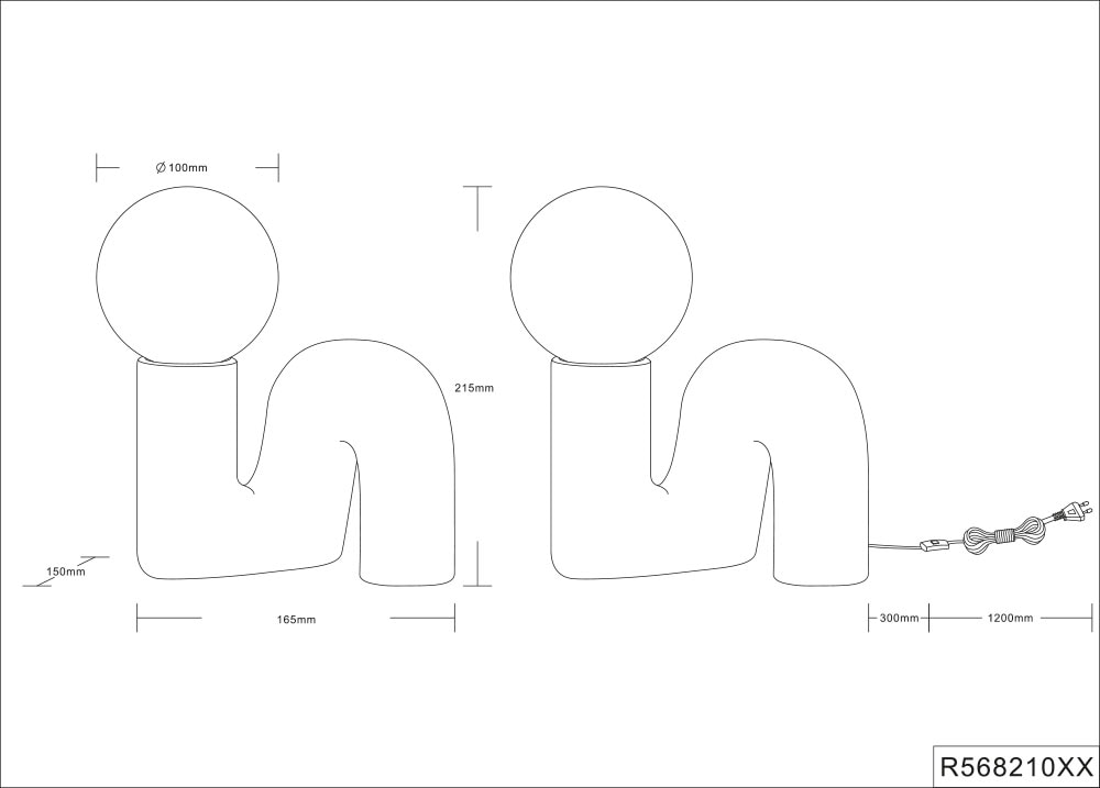 REALITY Leuchten Tischleuchte »QUINN, Keramik Tischlampe m. Glasschirm, ohne  Leuchtmittel 1xG9 max5W« G9 1 Stk. warmweiß - kaltweiß Design Nachttischlampe, Schreibtischlampe Höhe 22cm, Glas Lampenschirm
