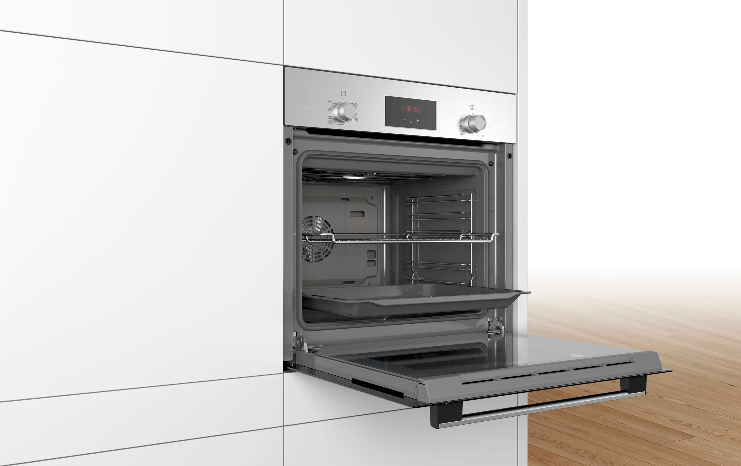 8. Bild von BOSCH Backofen-Set »HBD236VR60«, HBF133BR0, mit Teleskopauszug nachrüstbar, ecoClean Direct