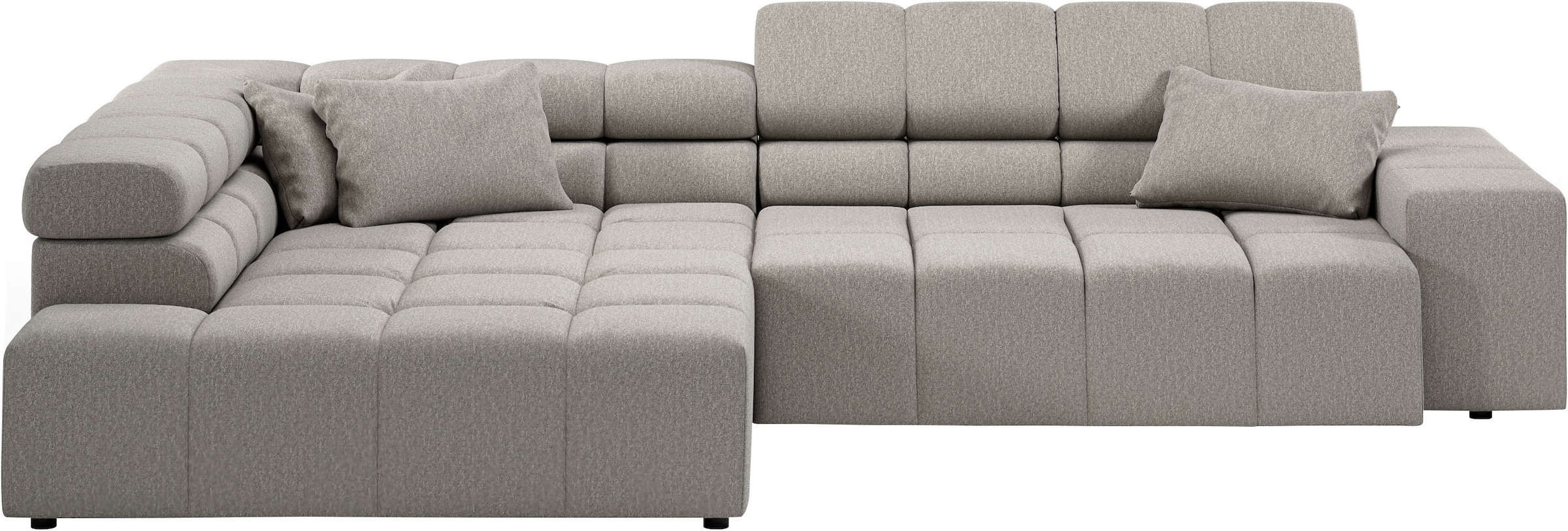 INOSIGN Ecksofa »Ancona incl. Kopfteilverstellung, OTTOs Choice, Breite 319cm, L-Form«, wahlweise motorische Sitztiefenverstellung, auch in Cord + Easy Care