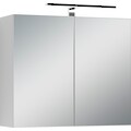 Homexperts Spiegelschrank »Salsa«, Breite 70 cm, mit LED-Beleuchtung & Schalter-/Steckdosenbox