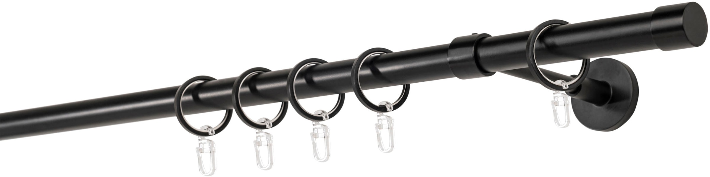mydeco Gardinenstange »20mm Cap Wandträger 14 cm«, 1 läufig-läufig, Fixmaß günstig online kaufen